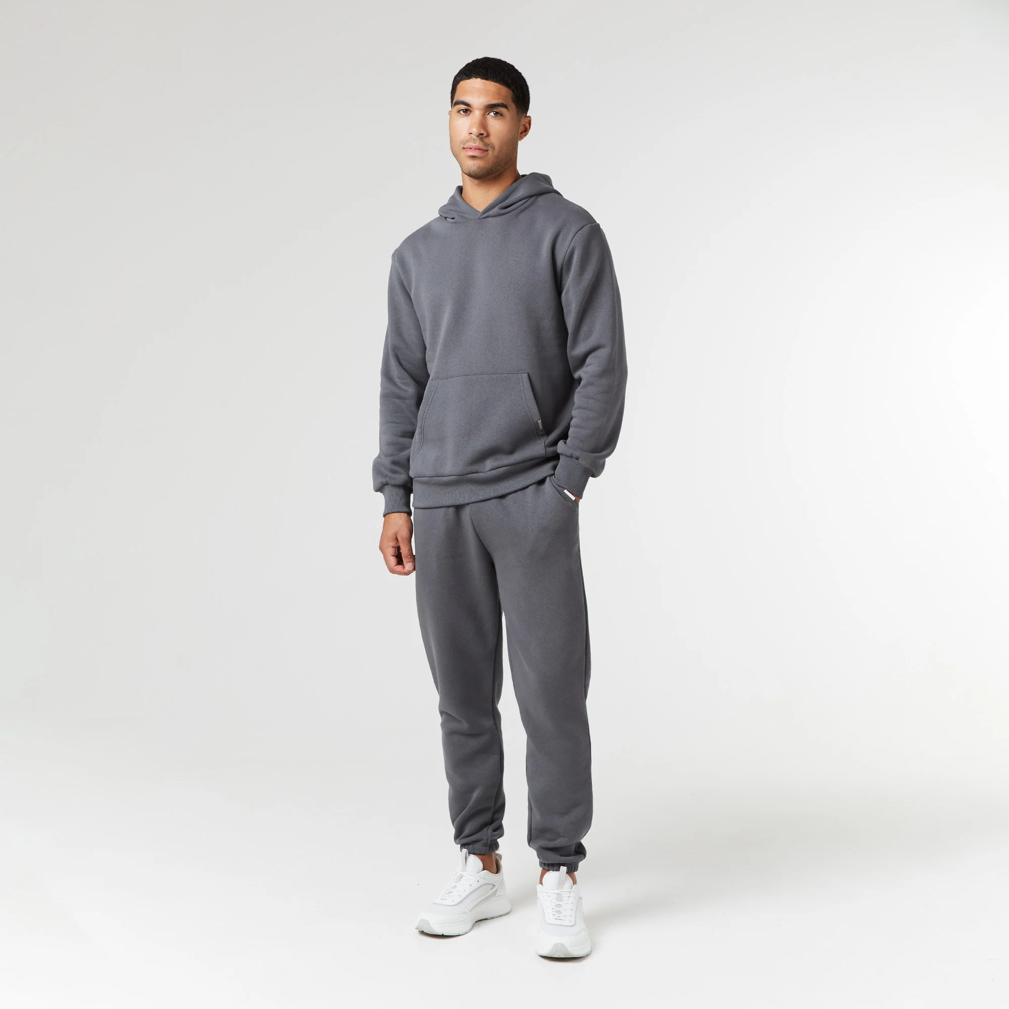 Relaxed Fit Cuffed Jogger | Graphite - Image 2