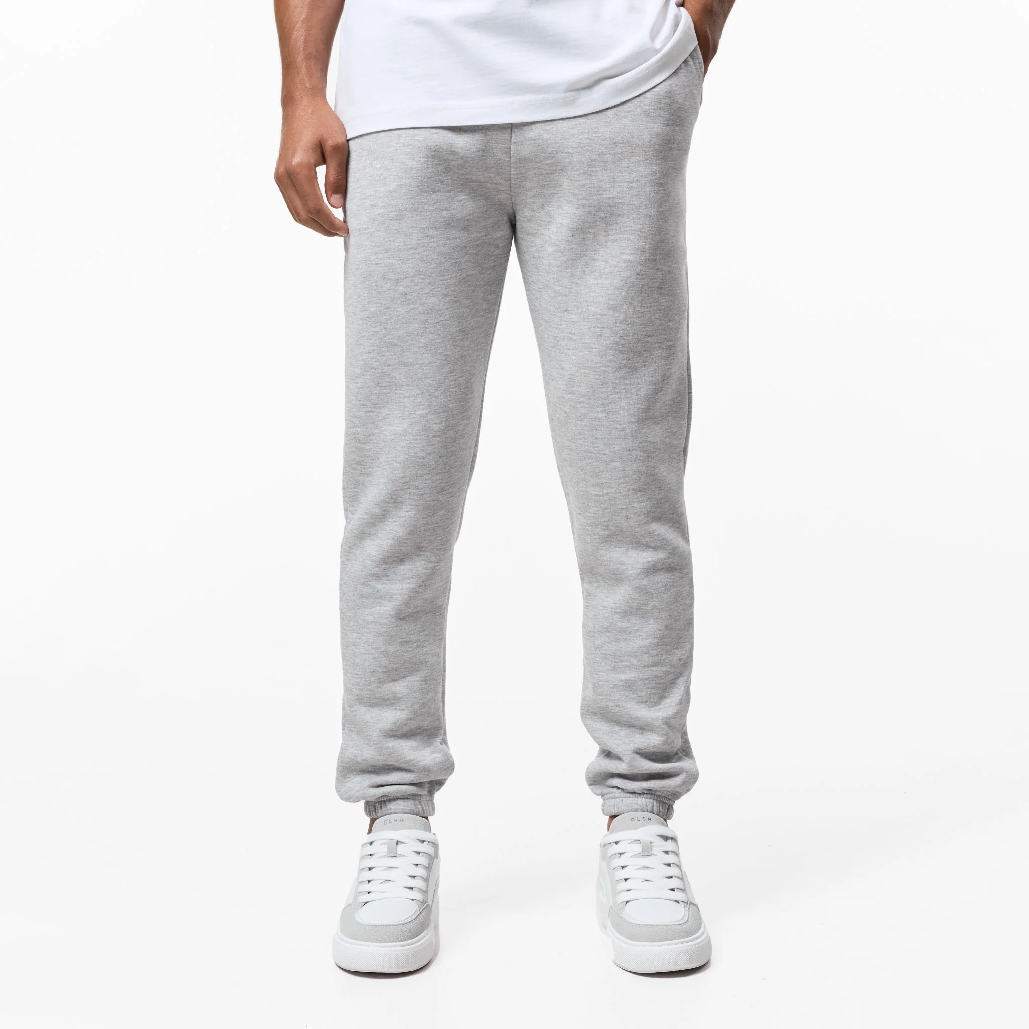 Relaxed Fit Cuffed Jogger | Grey Marl - Image 5