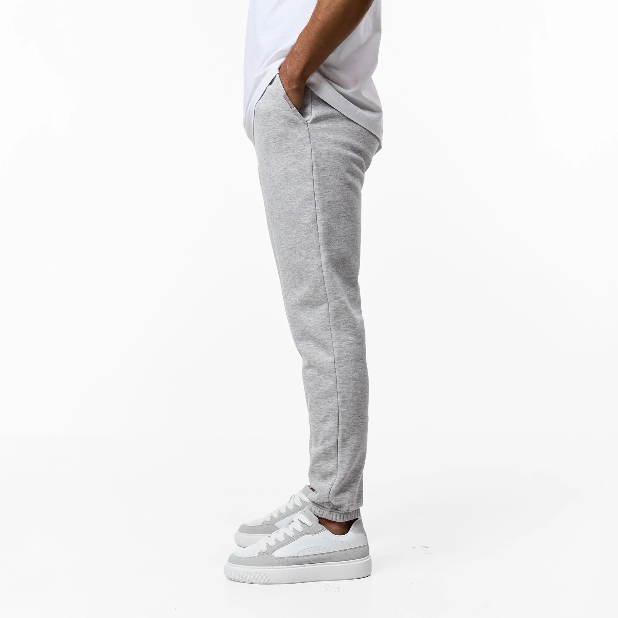 Relaxed Fit Cuffed Jogger | Grey Marl - Image 6