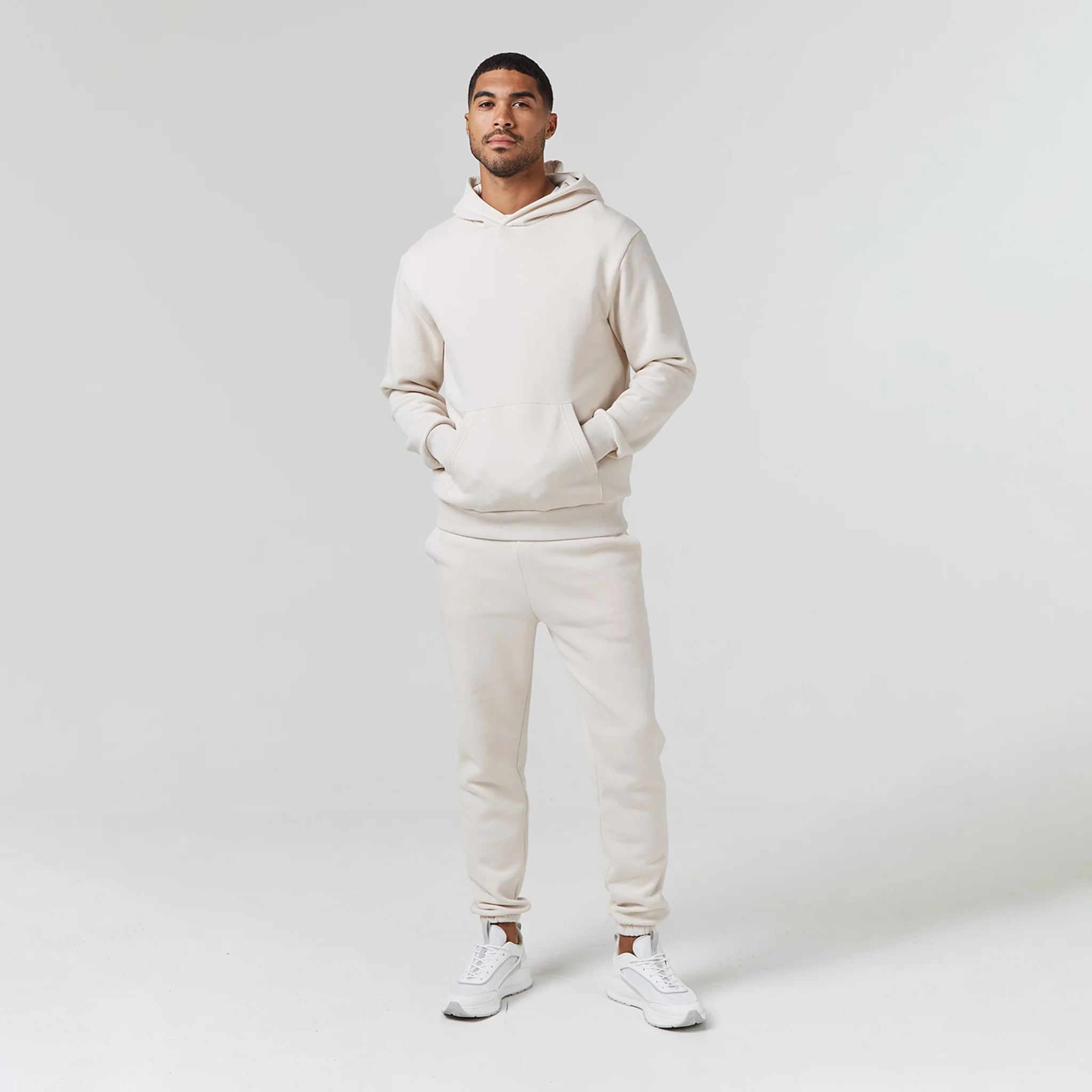 Relaxed Fit Cuffed Jogger | Light Stone - Image 5