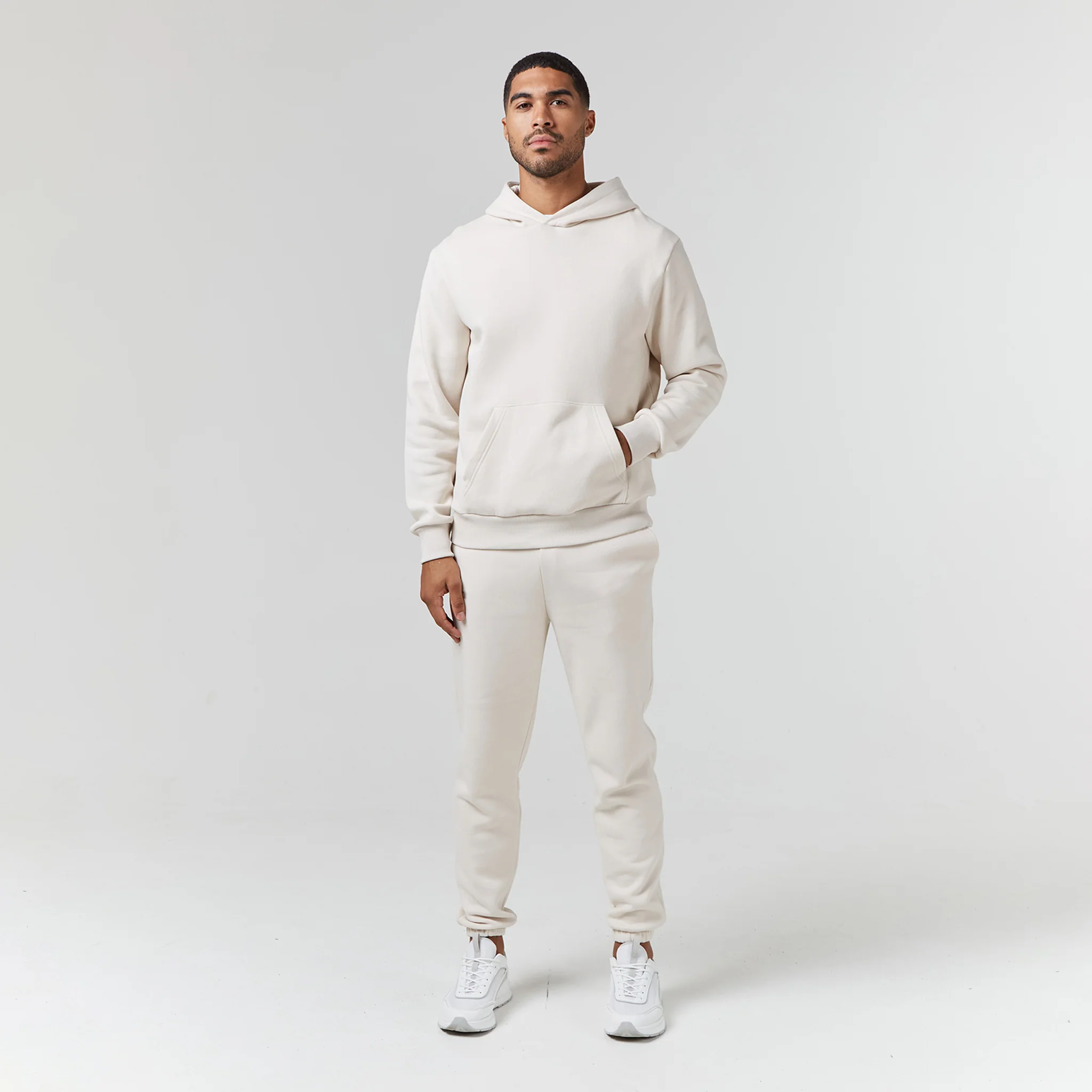 Relaxed Fit Cuffed Jogger | Light Stone - Image 6