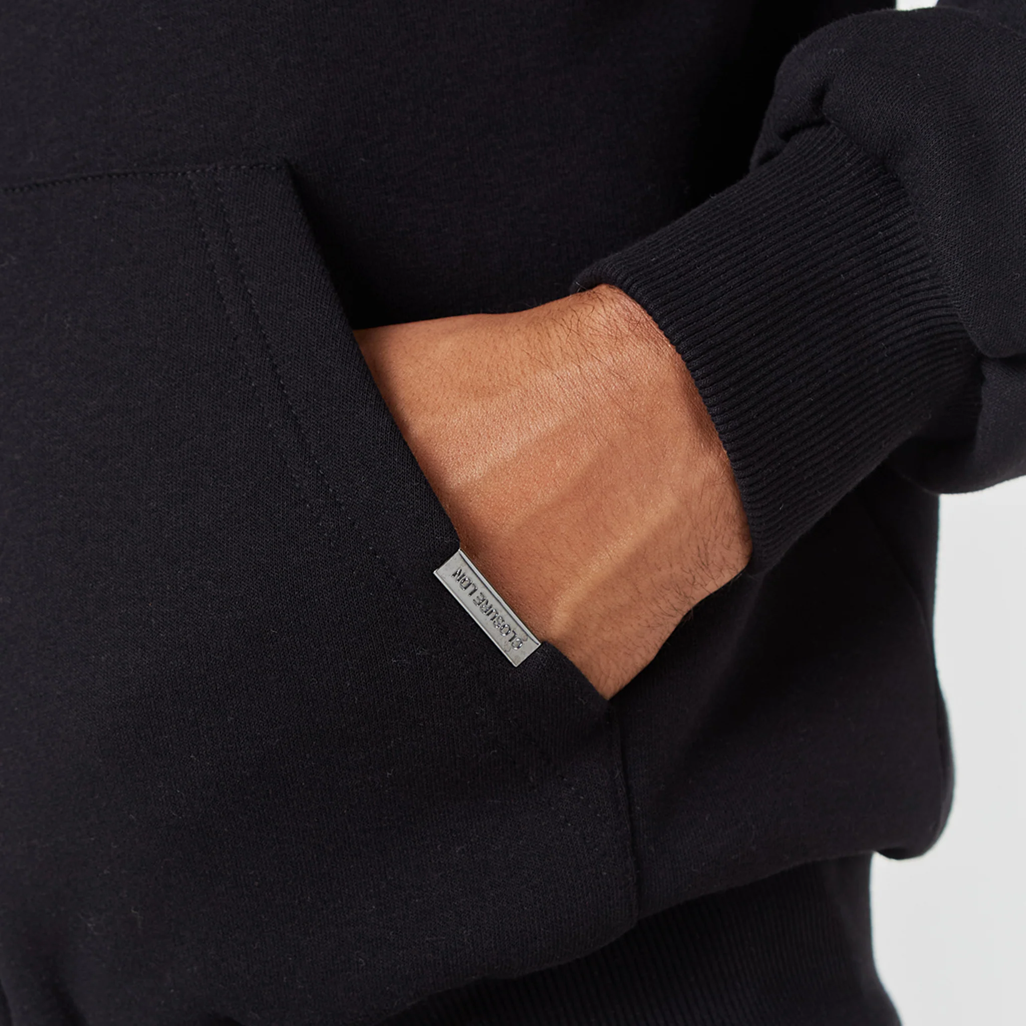 Relaxed Fit FZ Loose Open Hem Tracksuit | Black - Image 8