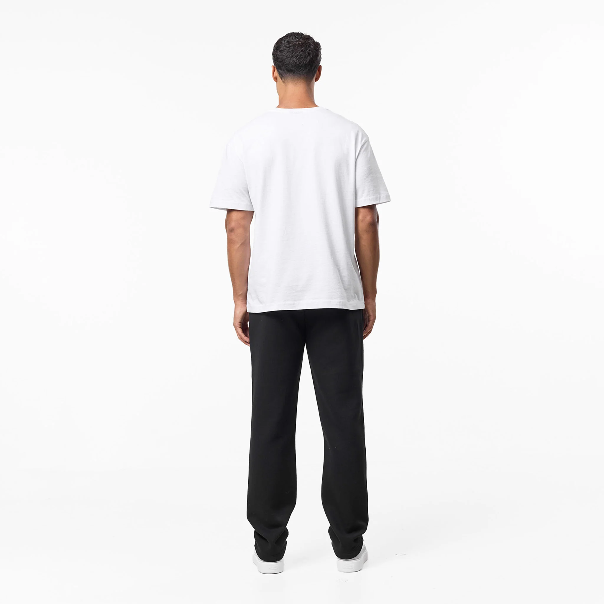 Relaxed Fit Open Hem Jogger | Black - Image 9