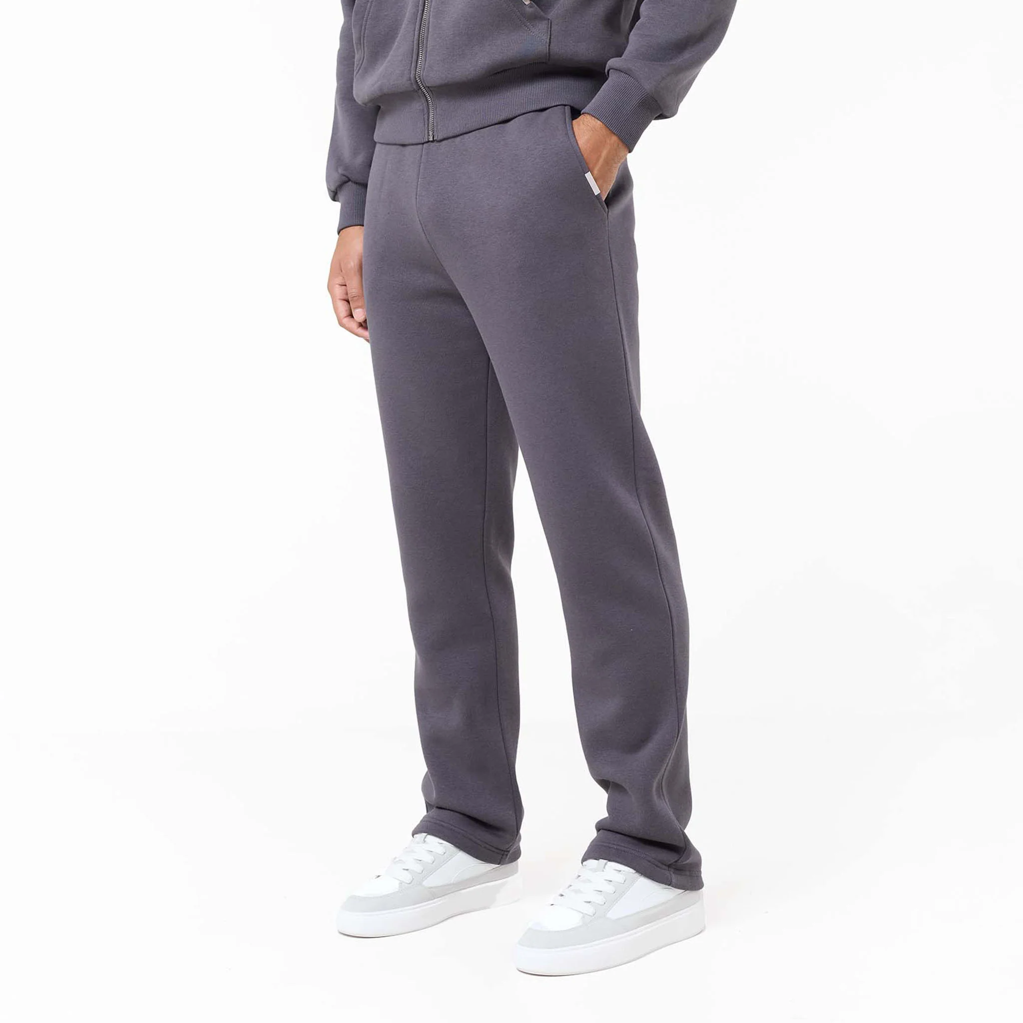 Relaxed Fit Open Hem Jogger | Iron Grey