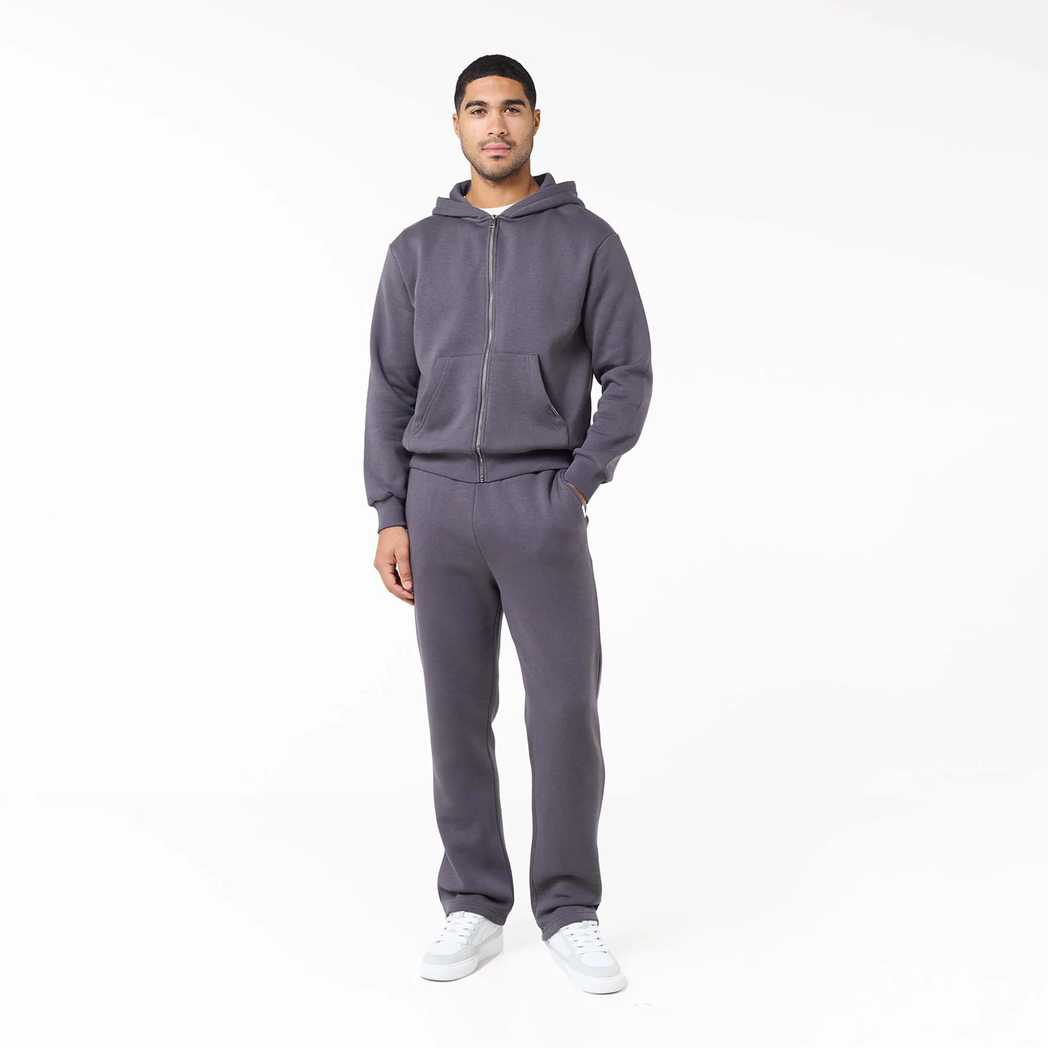 Relaxed Fit Open Hem Jogger | Iron Grey - Image 2