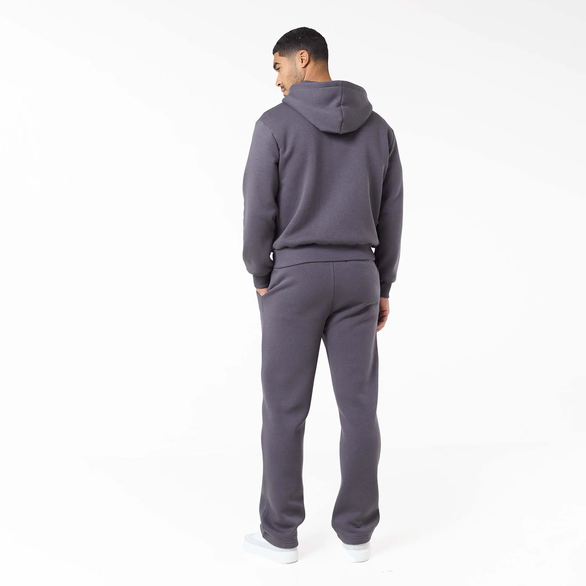 Relaxed Fit Open Hem Jogger | Iron Grey - Image 4