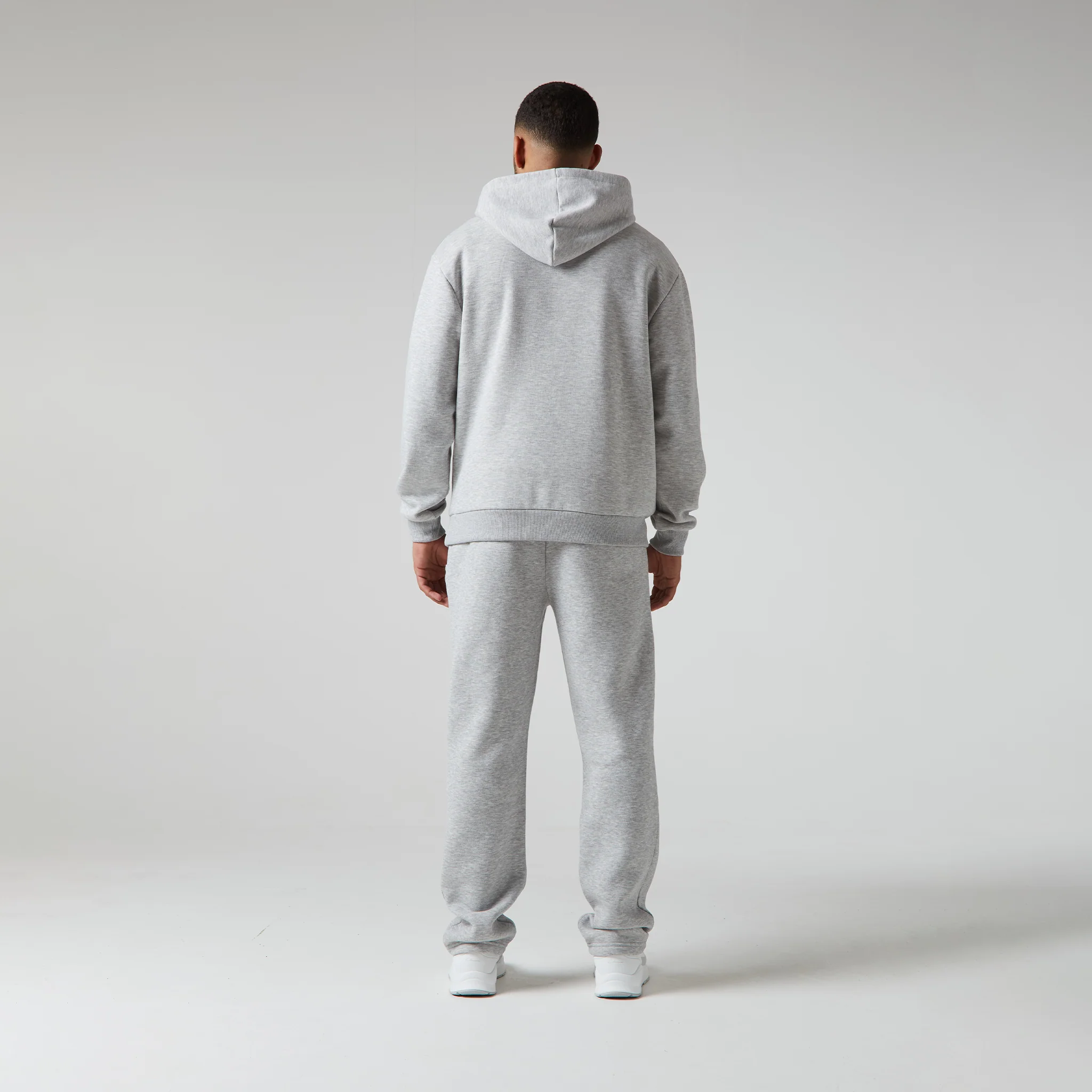 Relaxed Fit Open Hem Jogger | Grey Marl - Image 5
