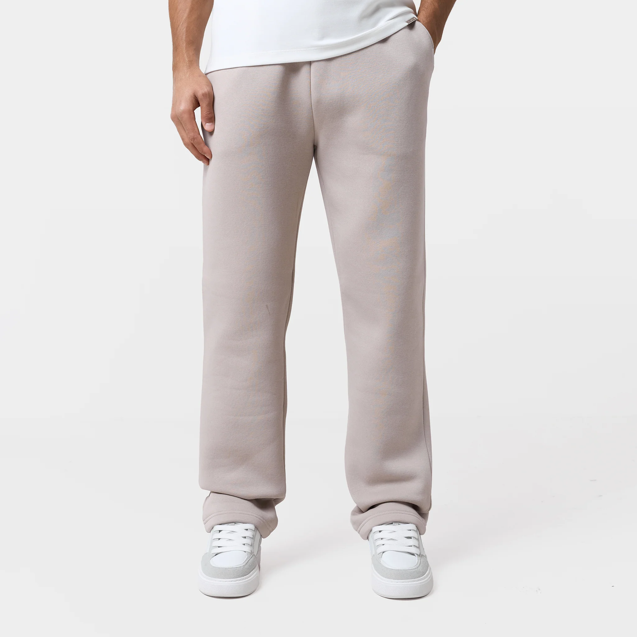 Relaxed Fit Open Hem Jogger | Sand - Image 4