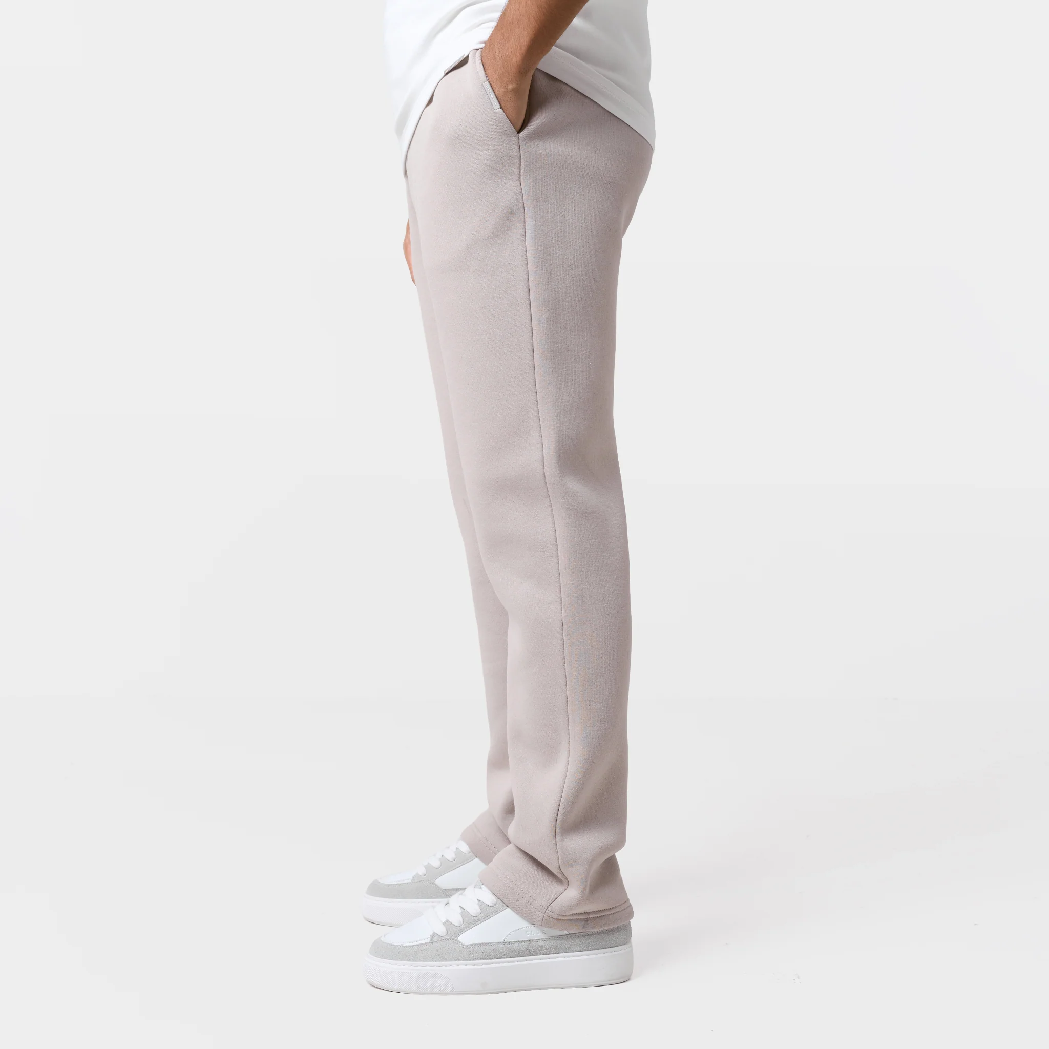 Relaxed Fit Open Hem Jogger | Sand - Image 5