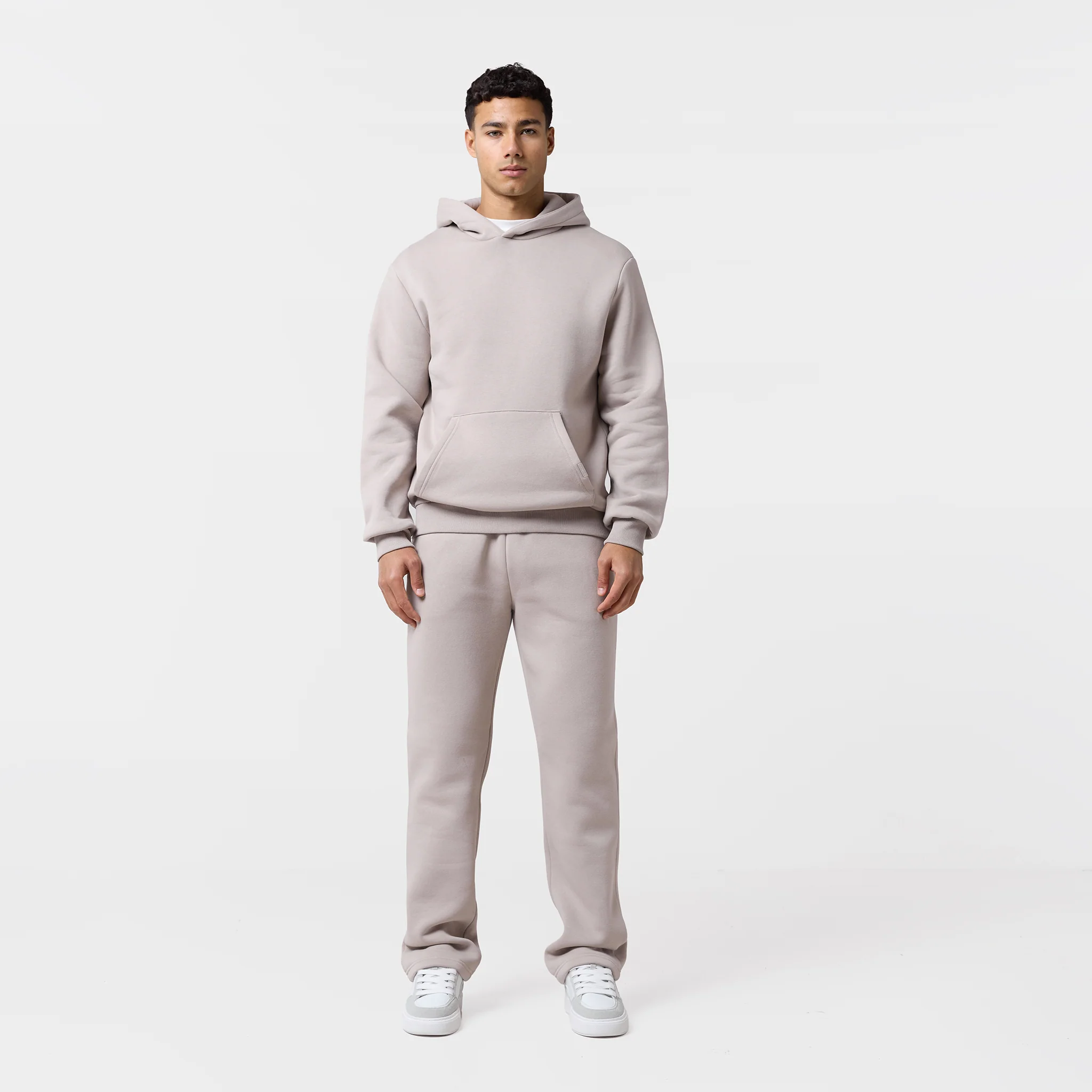 Relaxed Fit Open Hem Jogger | Sand - Image 8