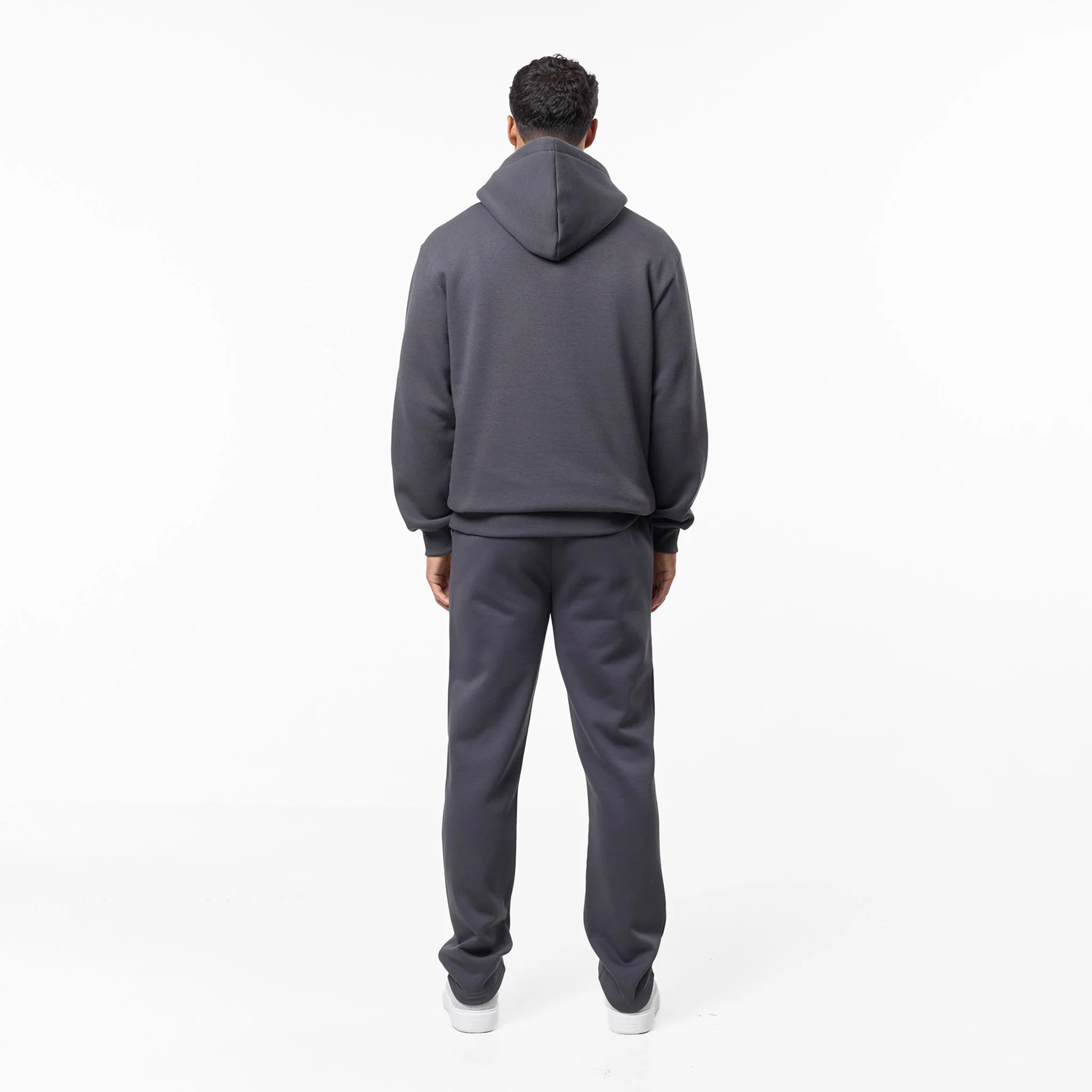 Relaxed Fit Open Hem Tracksuit | Dark Grey - Image 7