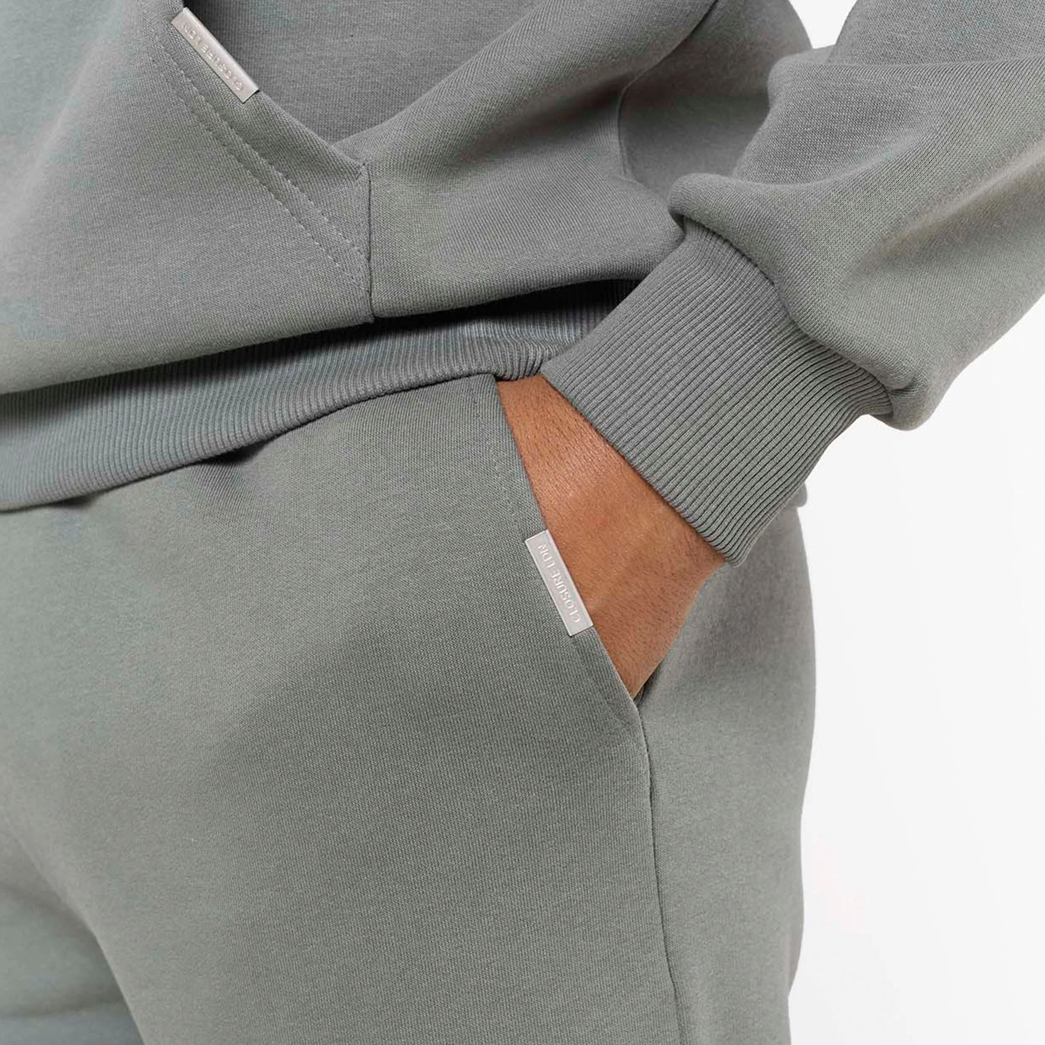 Relaxed Fit Open Hem Tracksuit | Khaki - Image 5