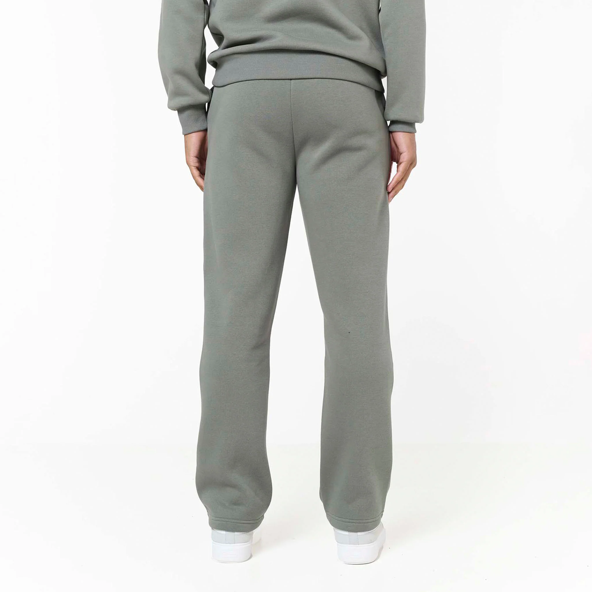 Relaxed Fit Open Hem Tracksuit | Khaki - Image 8