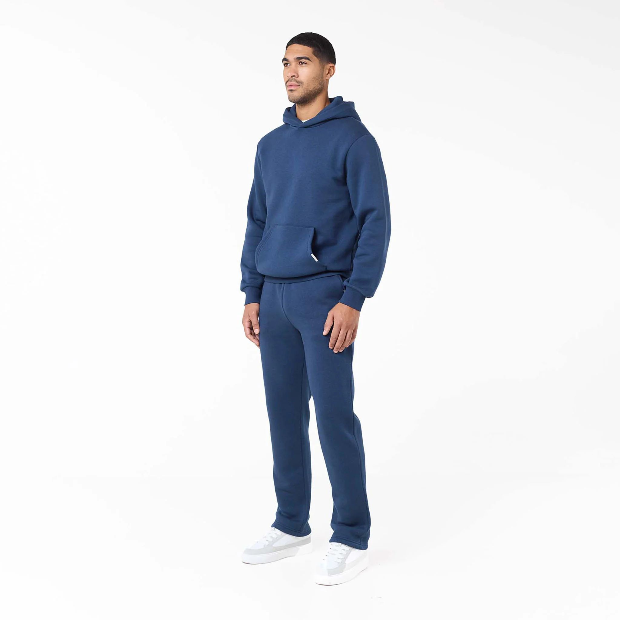 Relaxed Fit Open Hem Tracksuit | Midnight