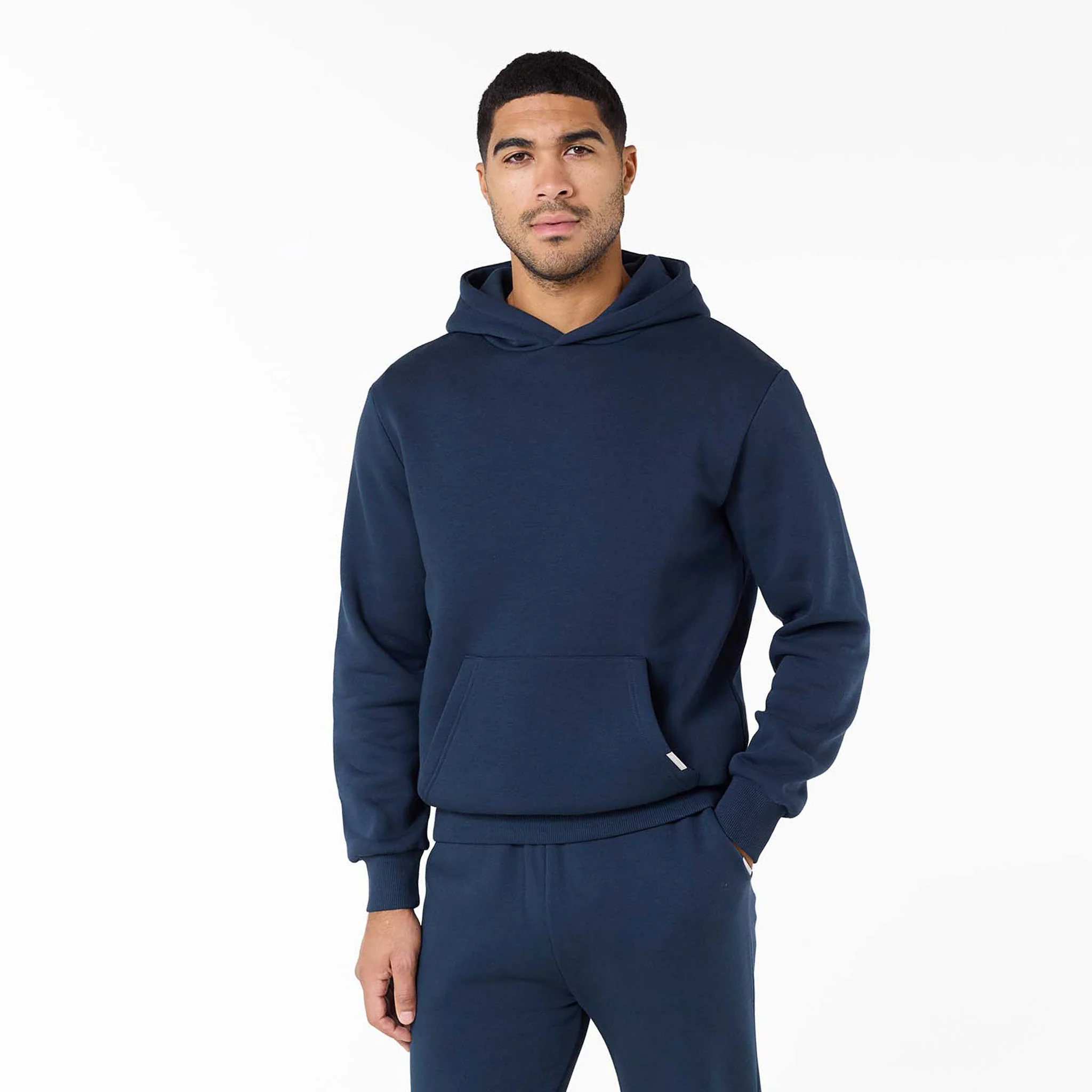 Relaxed Fit Open Hem Tracksuit | Navy - Image 2