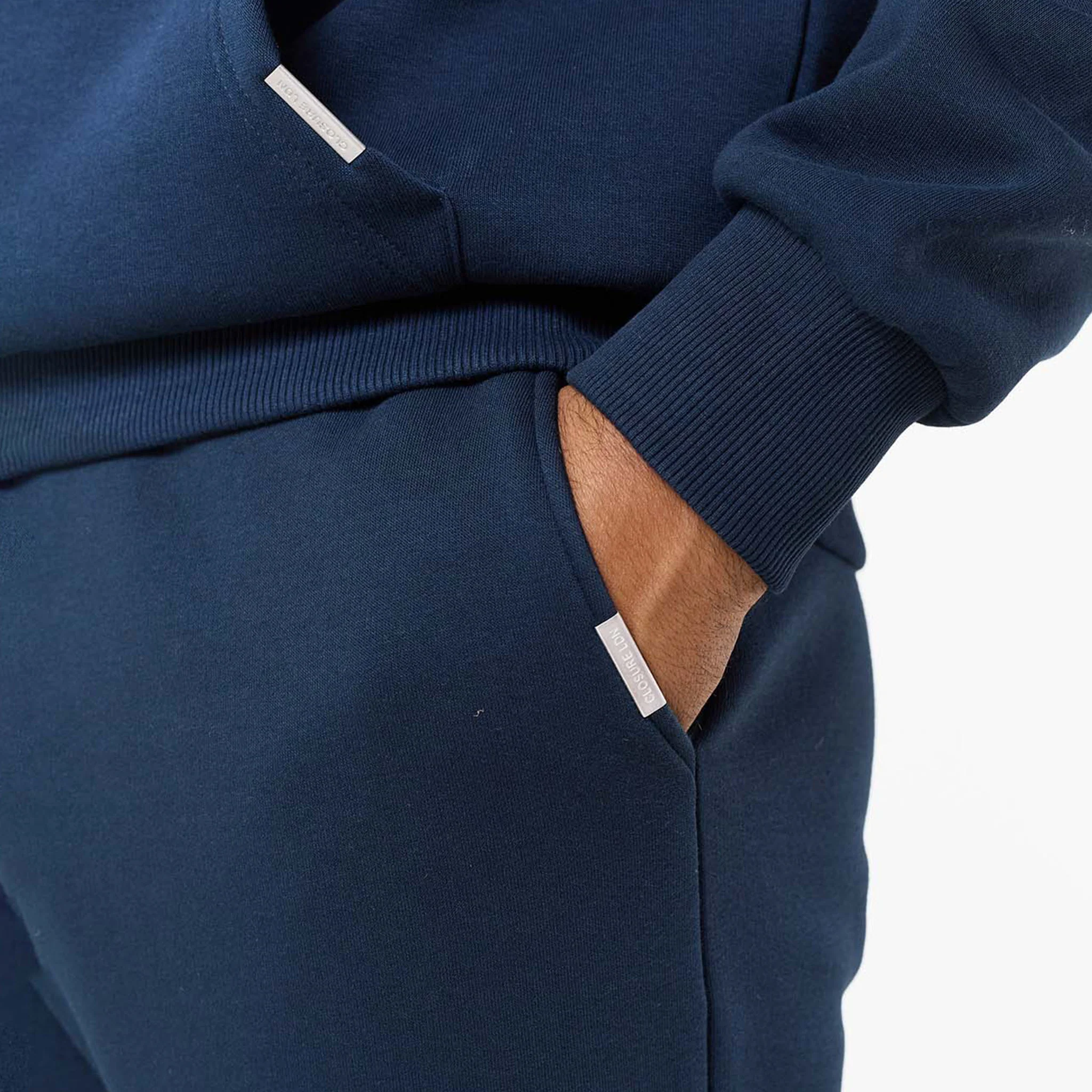 Relaxed Fit Open Hem Tracksuit | Navy - Image 3