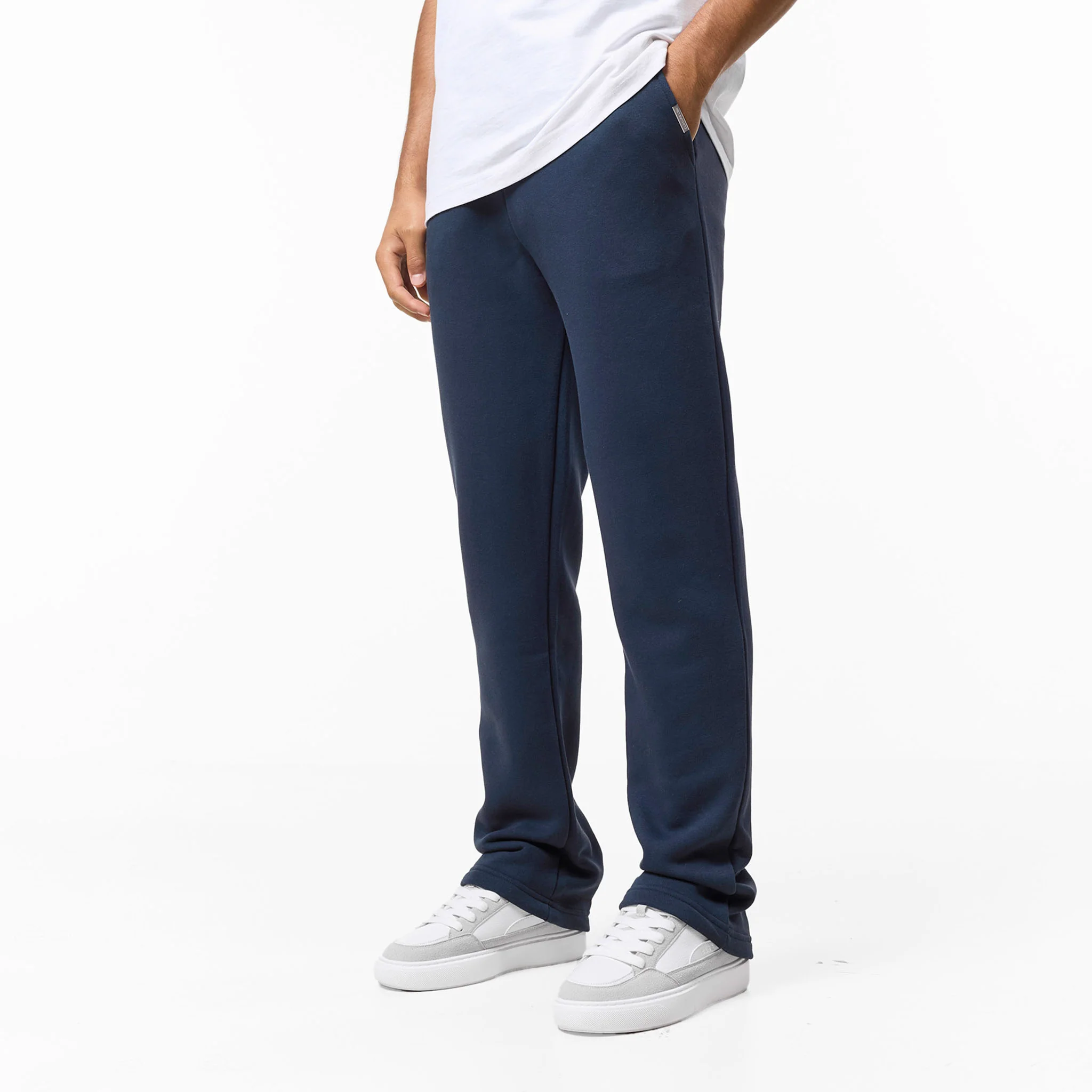 Relaxed Fit Open Hem Tracksuit | Navy - Image 4