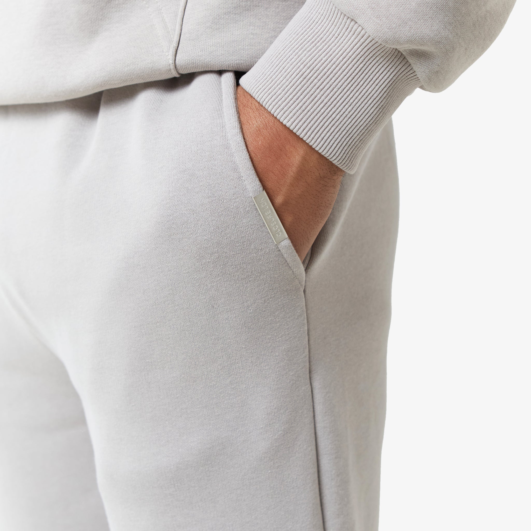 Relaxed Fit Open Hem Tracksuit | Stone - Image 5