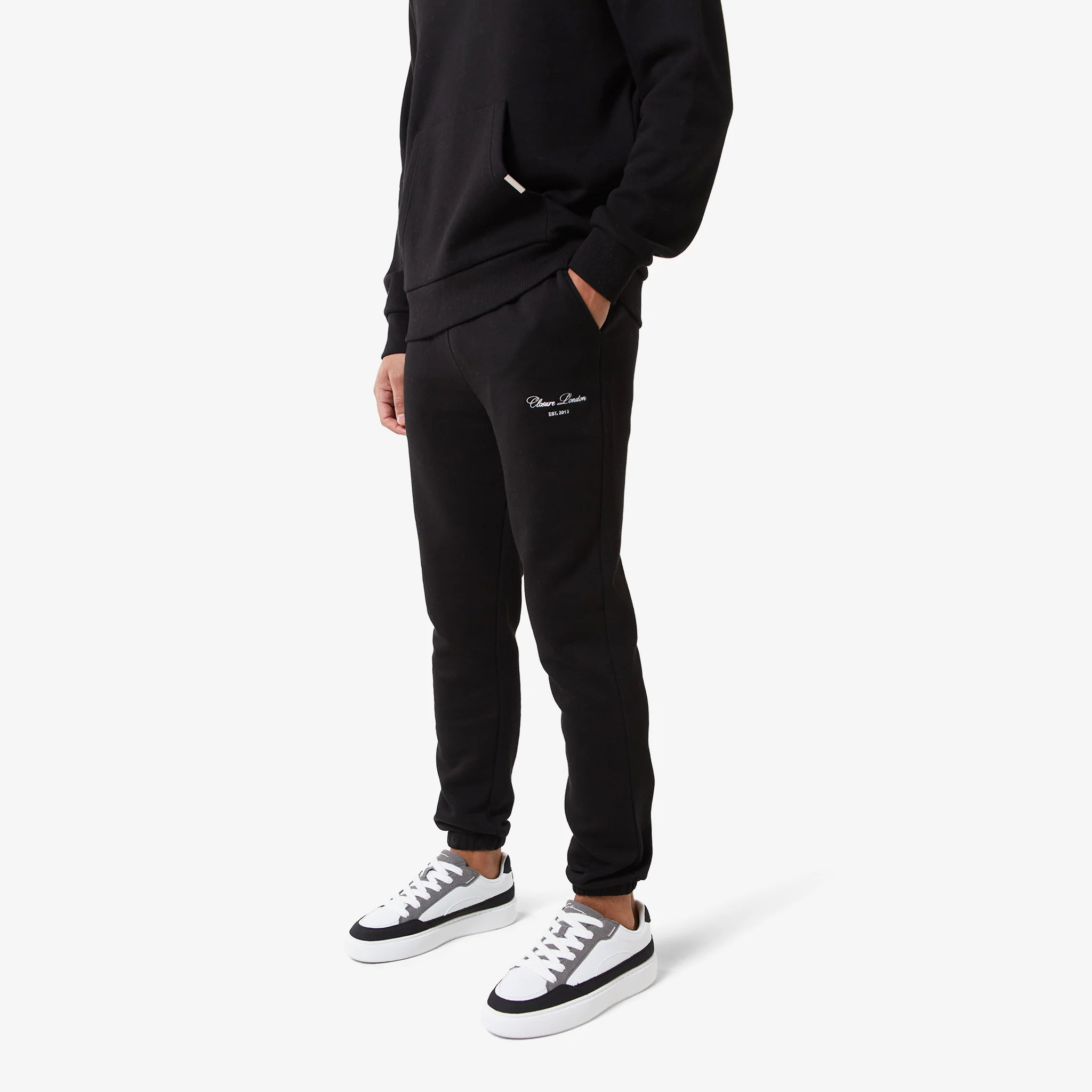 Relaxed Fit Signature Tracksuit | Black - Image 3