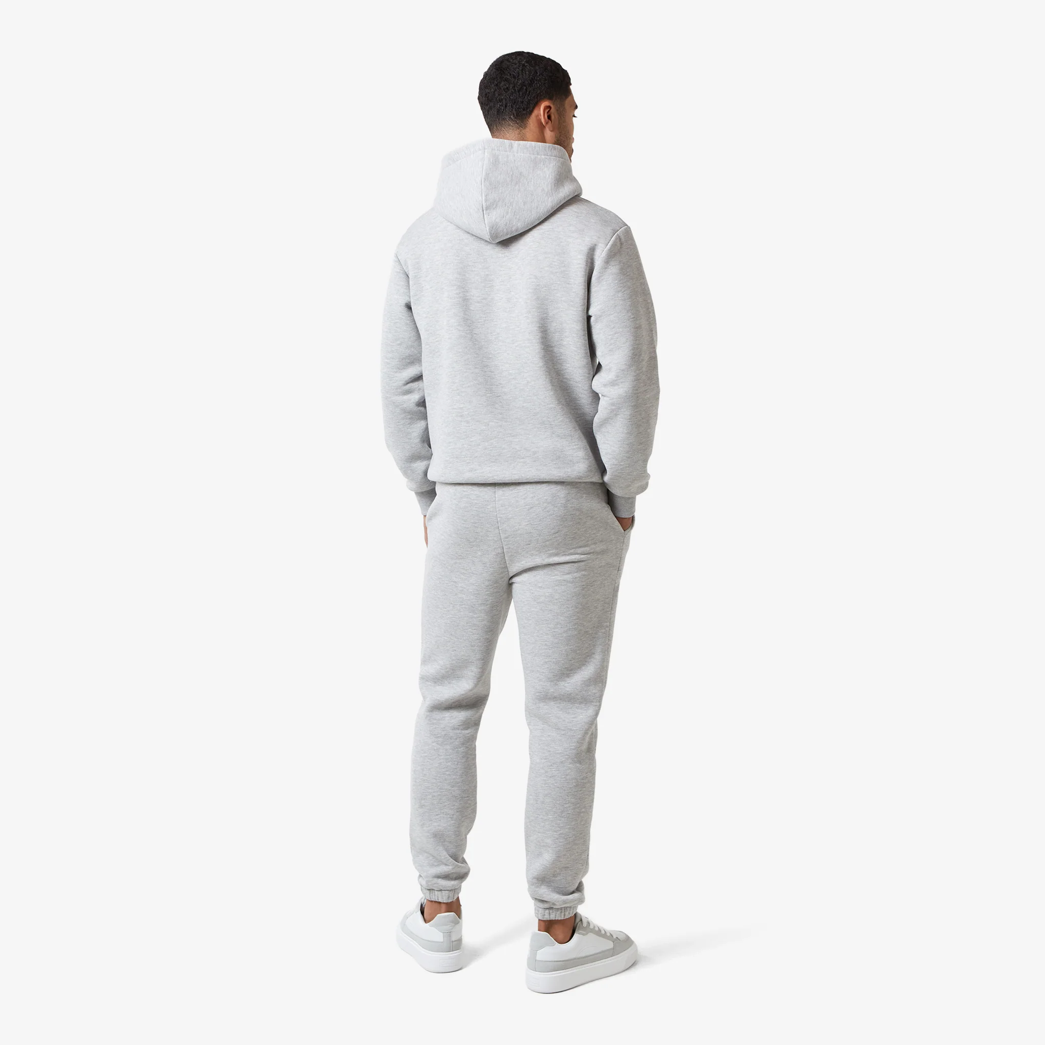 Relaxed Fit Signature Tracksuit | Grey Marl - Image 7