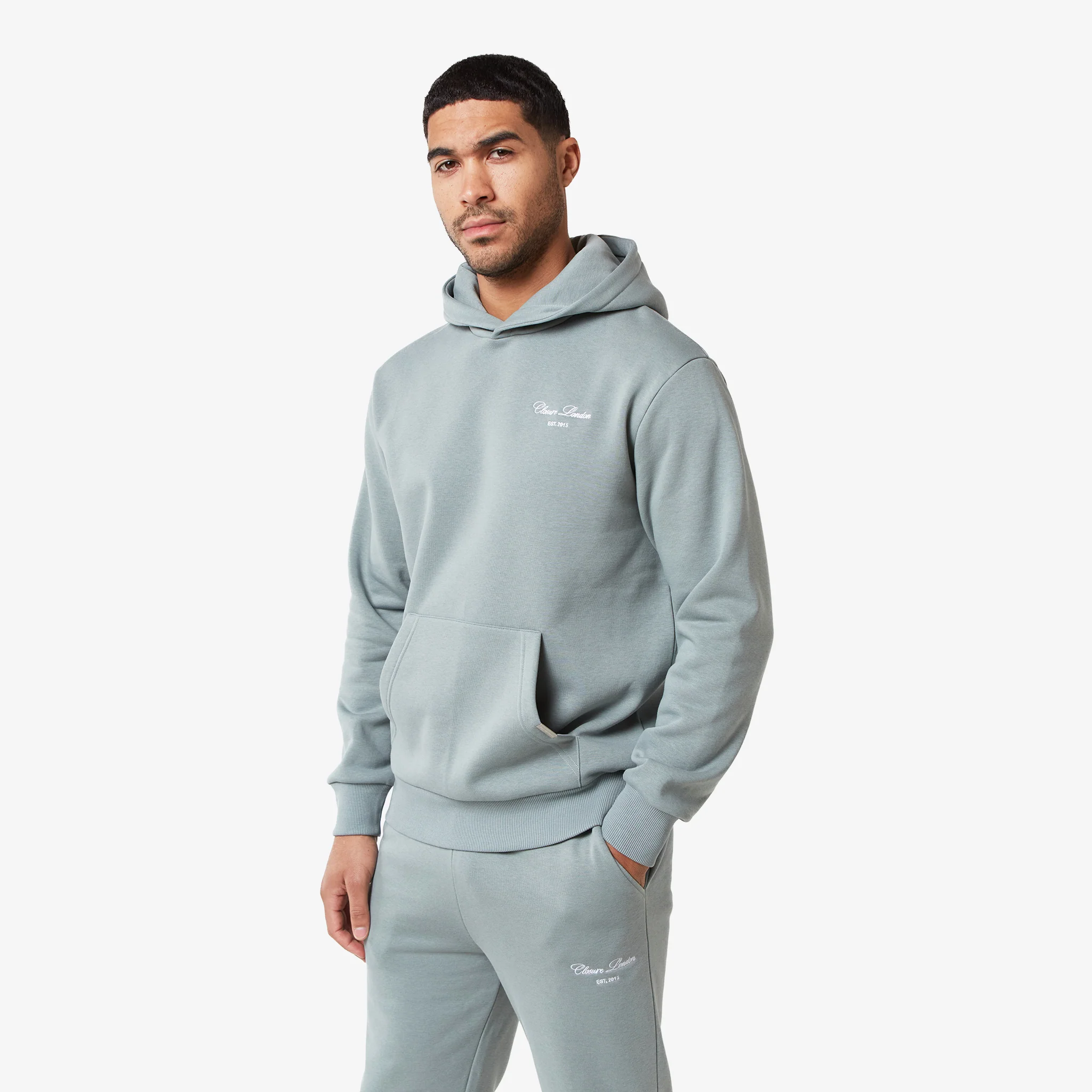 Relaxed Fit Signature Tracksuit | Sage - Image 2