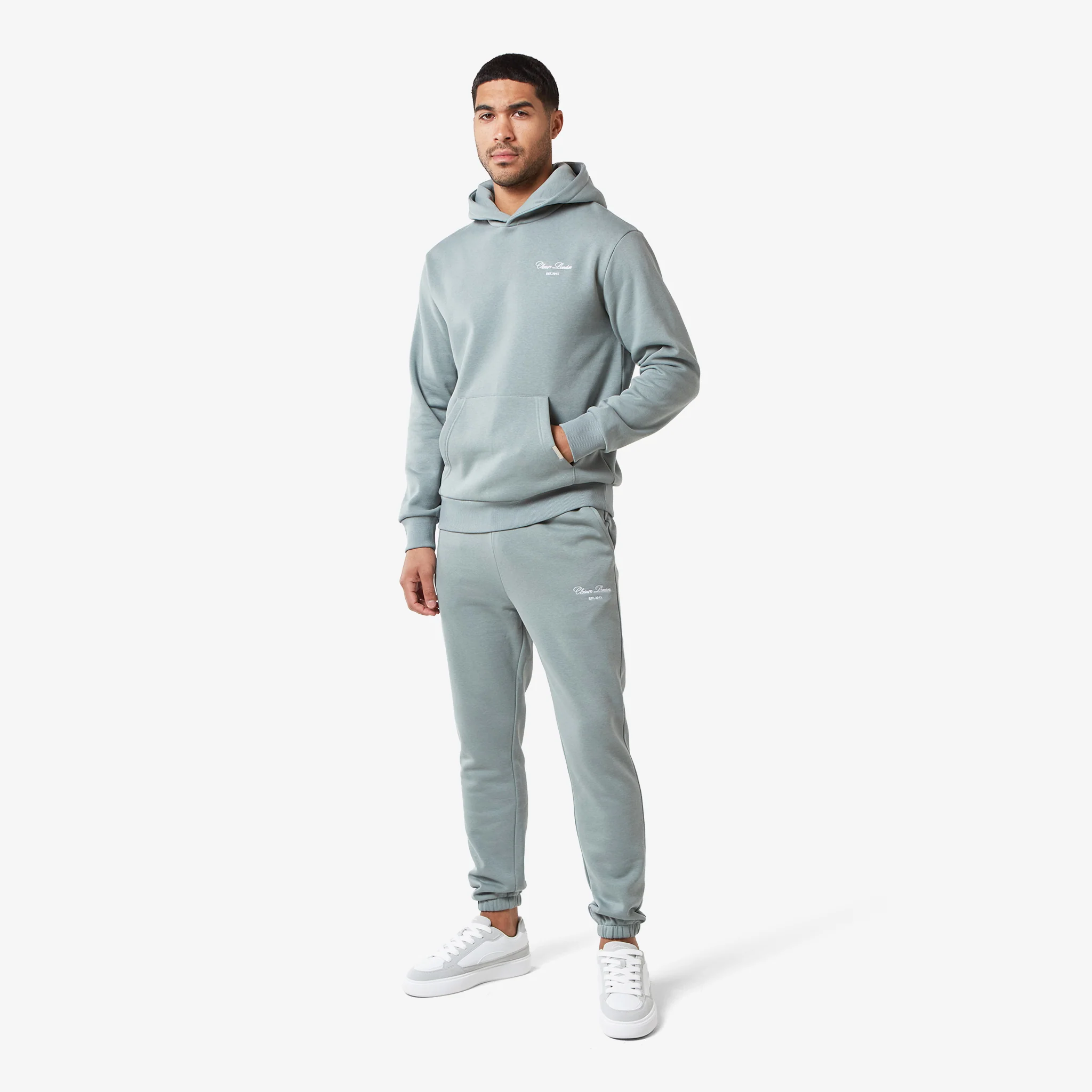 Relaxed Fit Signature Tracksuit | Sage - Image 7