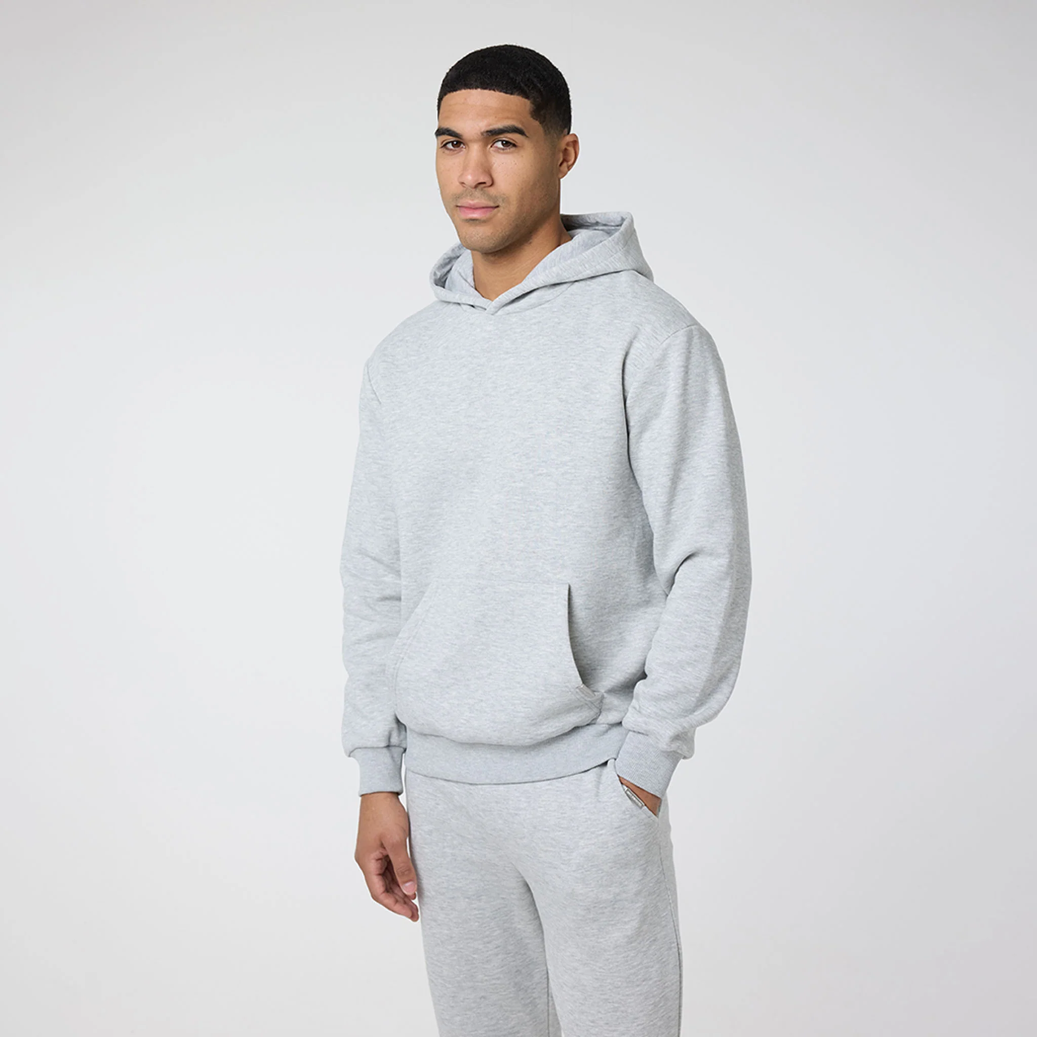 Relaxed Fit Tracksuit | Grey Marl - Image 2