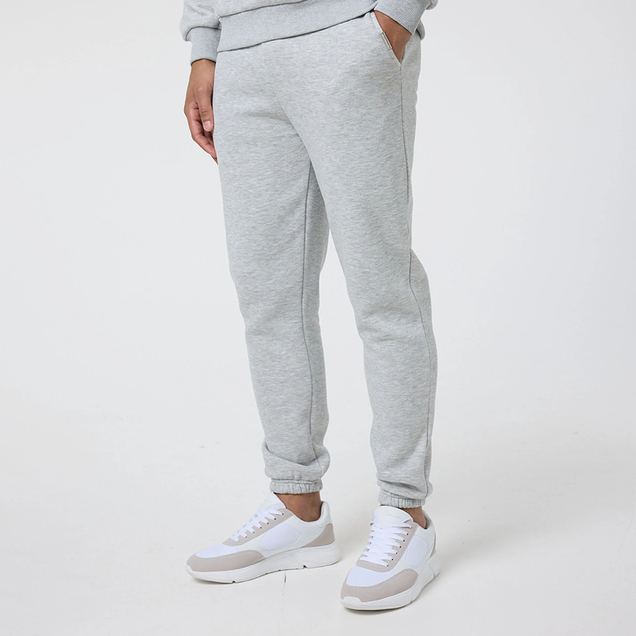 Relaxed Fit Tracksuit | Grey Marl - Image 3