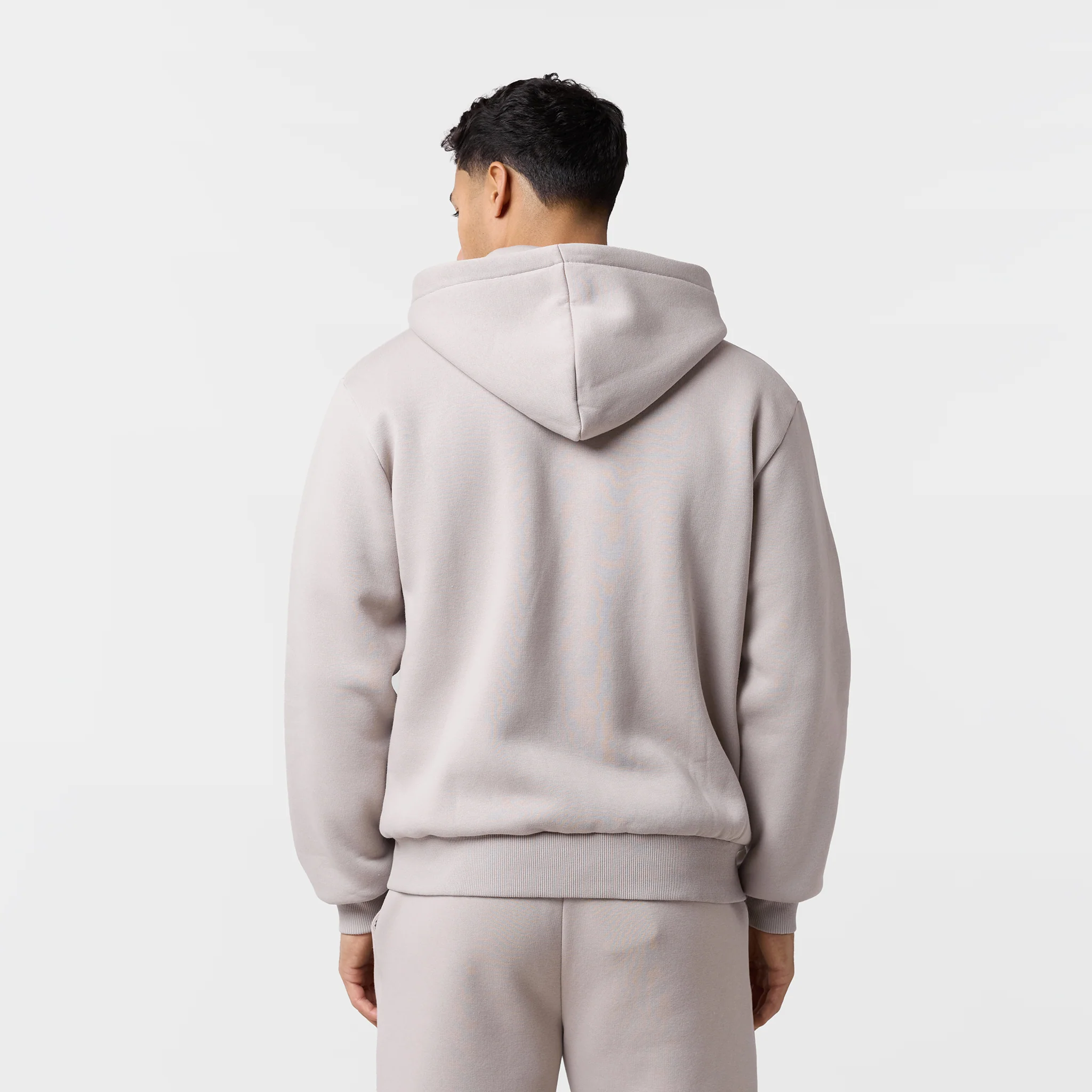 Relaxed Full Zip Hoodie | Sand - Image 8