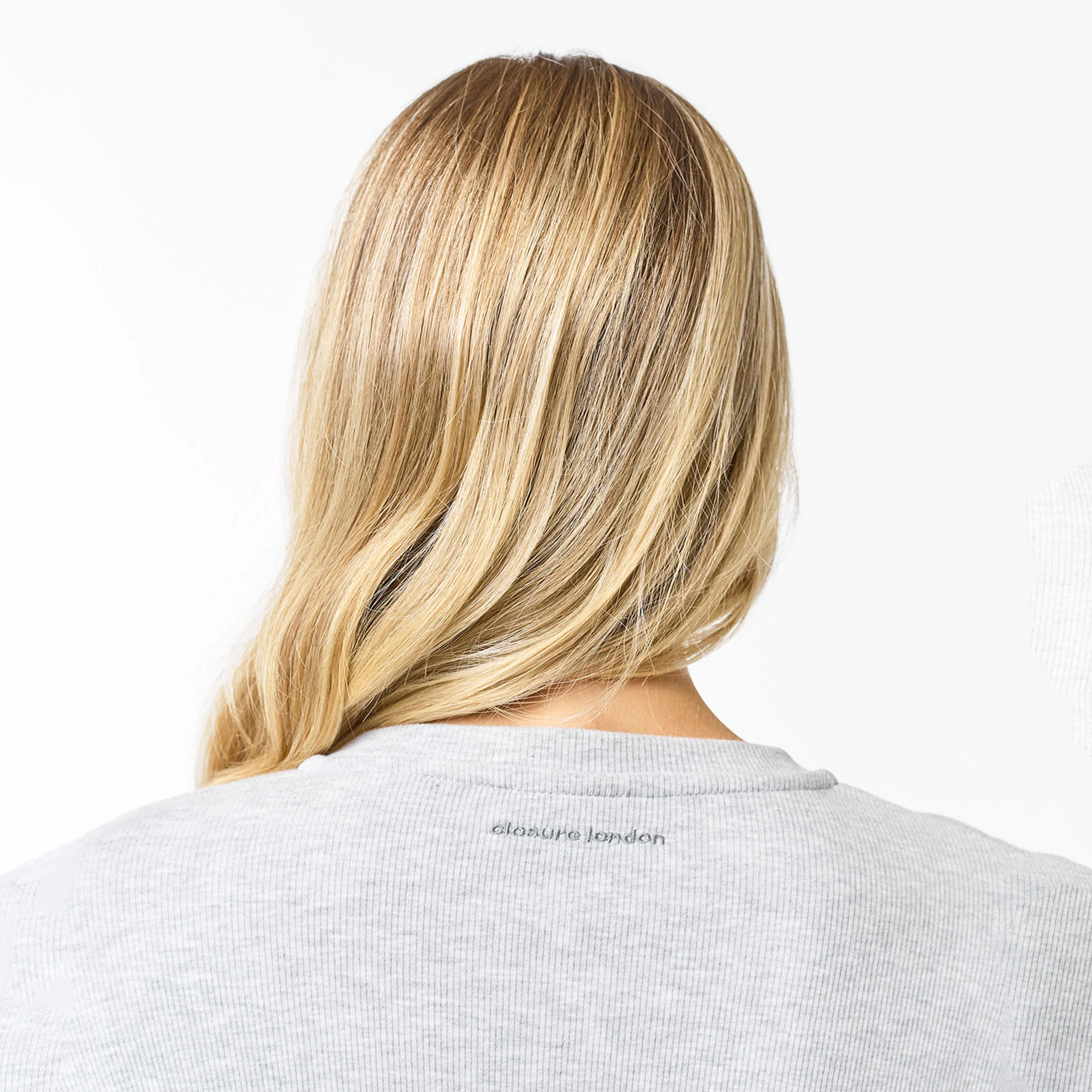Ribbed Open Hem Set | Grey Marl - Image 8