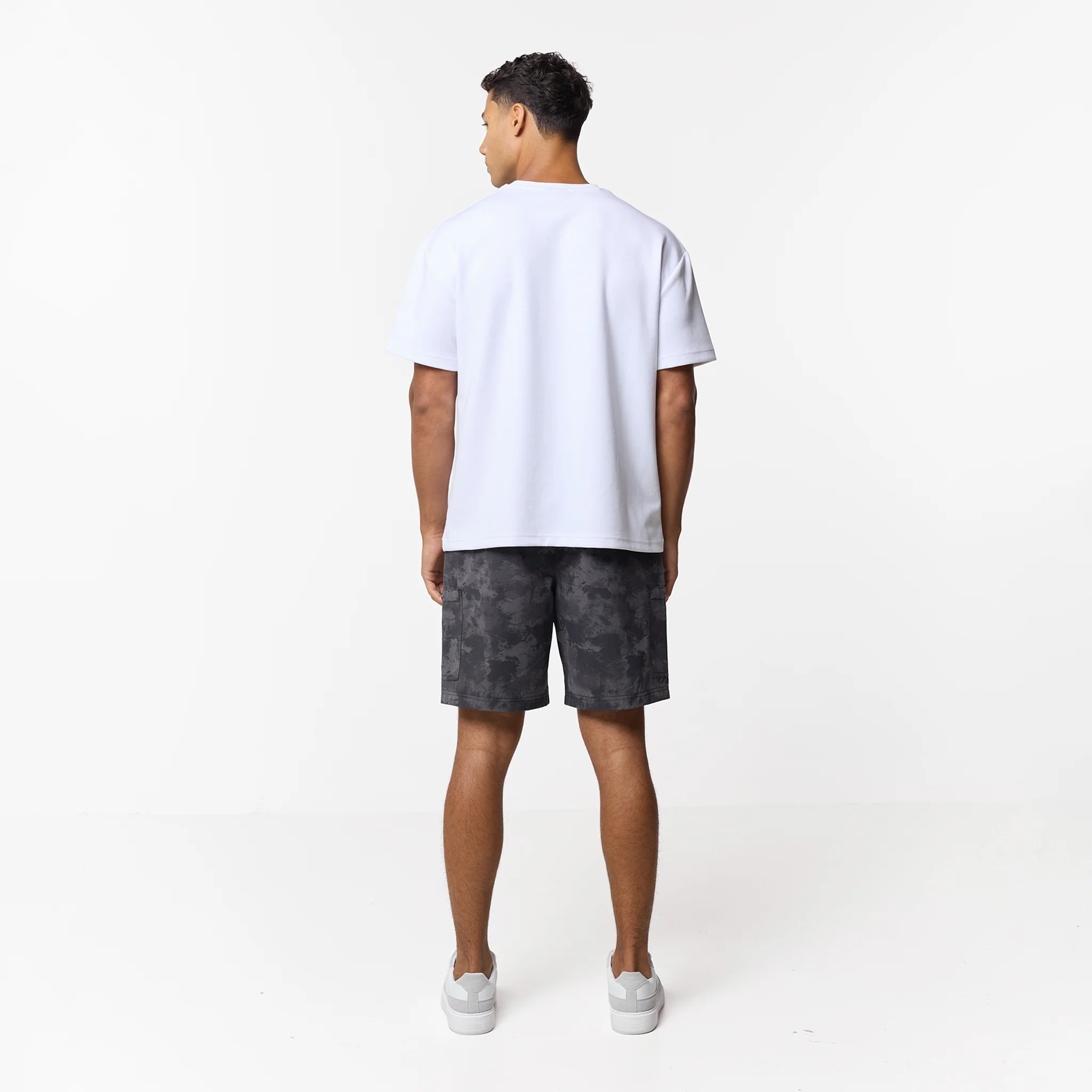 Ripstop Camo Cargo Short | Black - Image 10