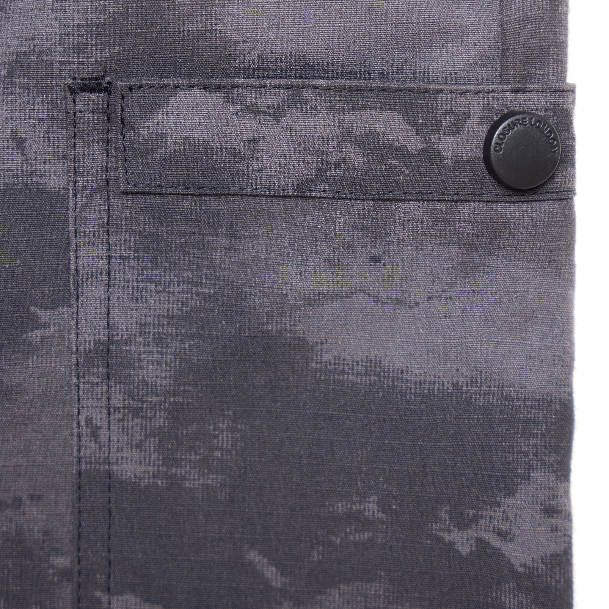 Ripstop Camo Cargo Short | Black - Image 6