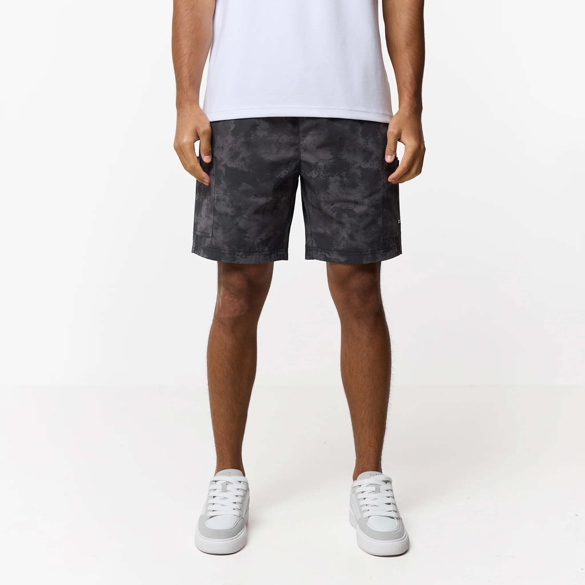 Ripstop Camo Cargo Short | Black - Image 7