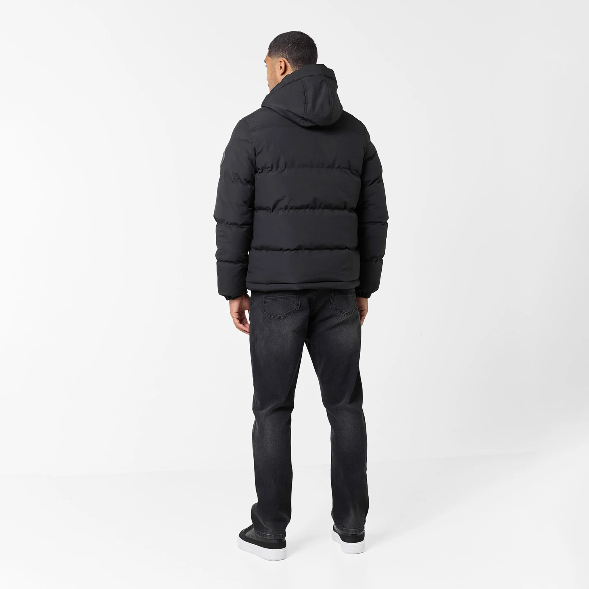 Ripstop Racer Puffer Jacket | Black - Image 13