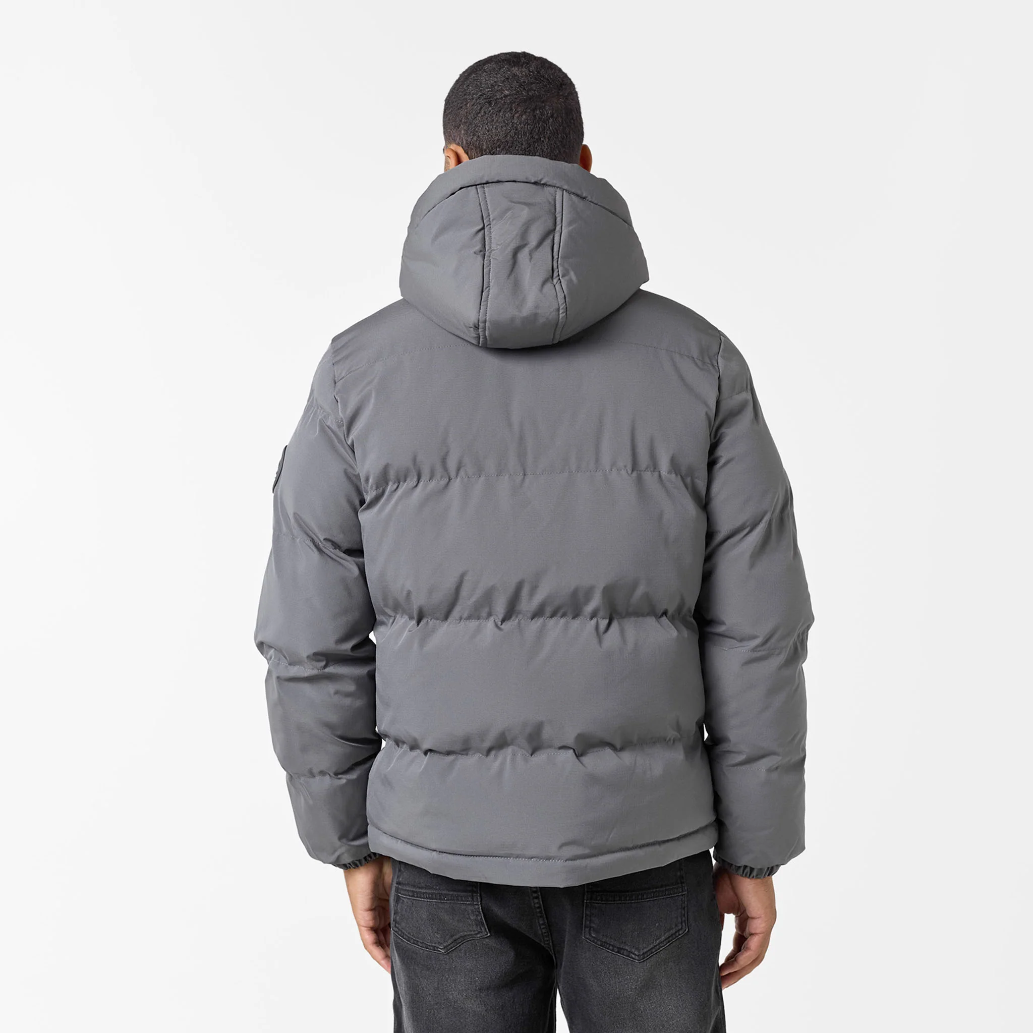 Ripstop Racer Puffer Jacket | Charcoal - Image 11