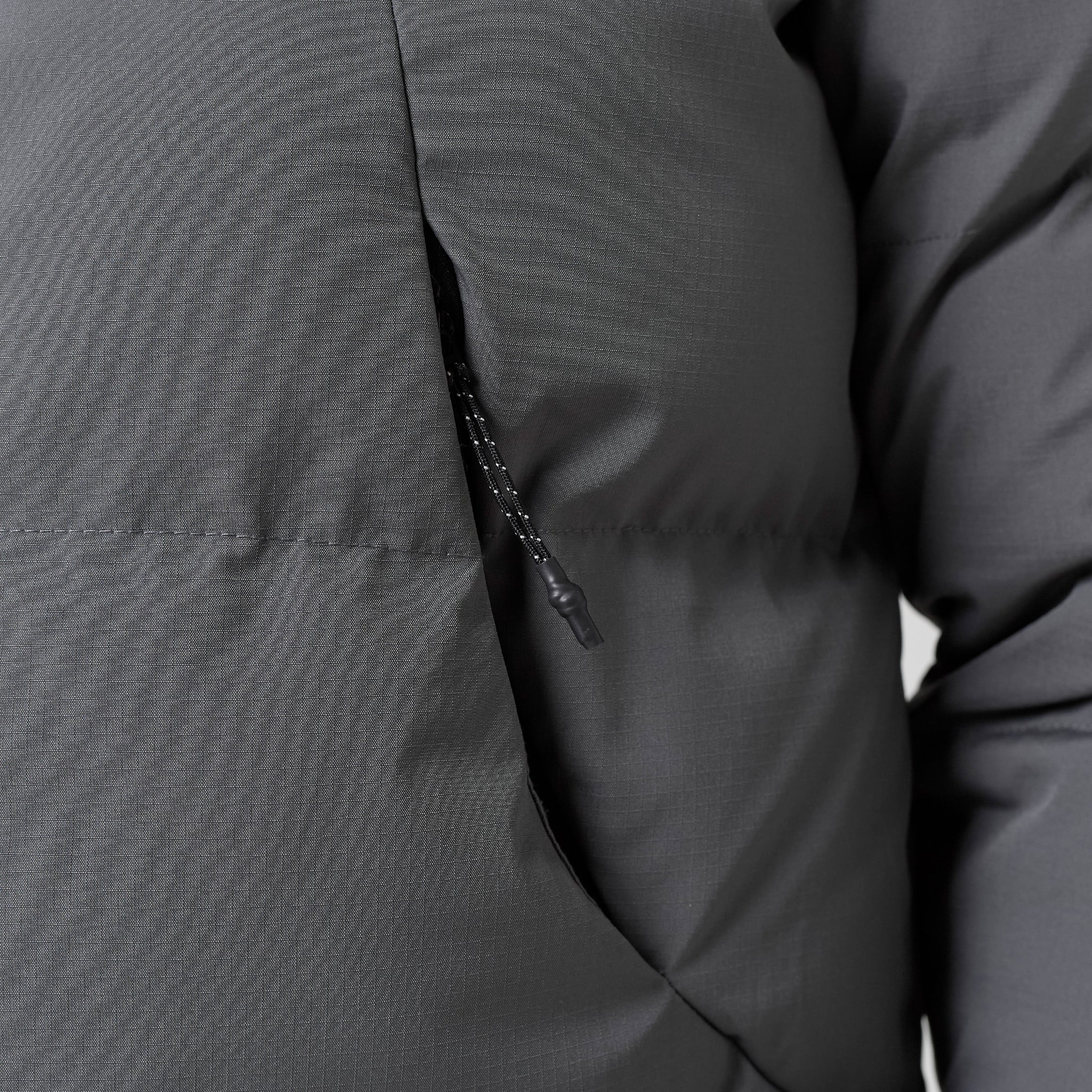 Ripstop Racer Puffer Jacket | Charcoal - Image 6