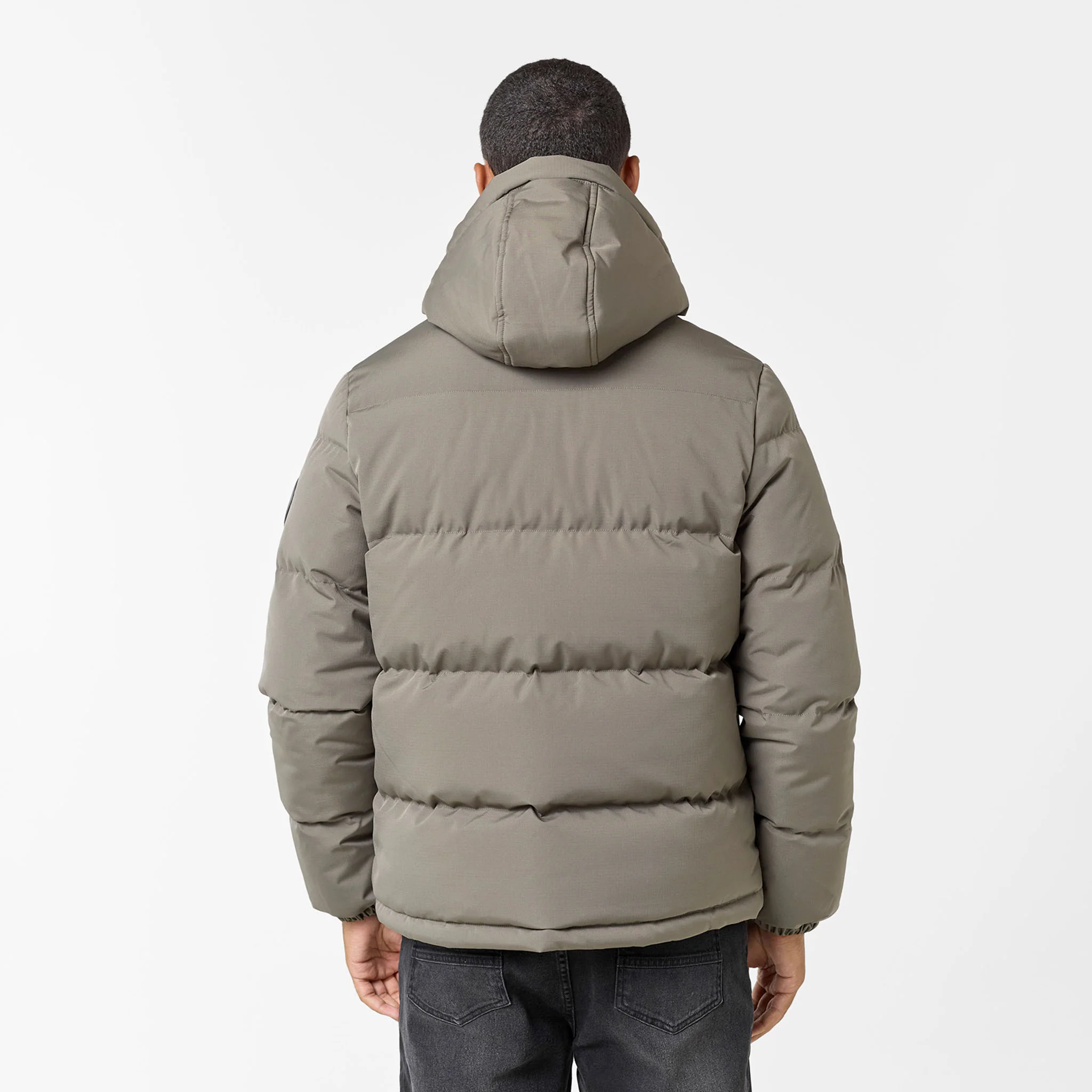 Ripstop Racer Puffer Jacket | Washed Khaki - Image 12