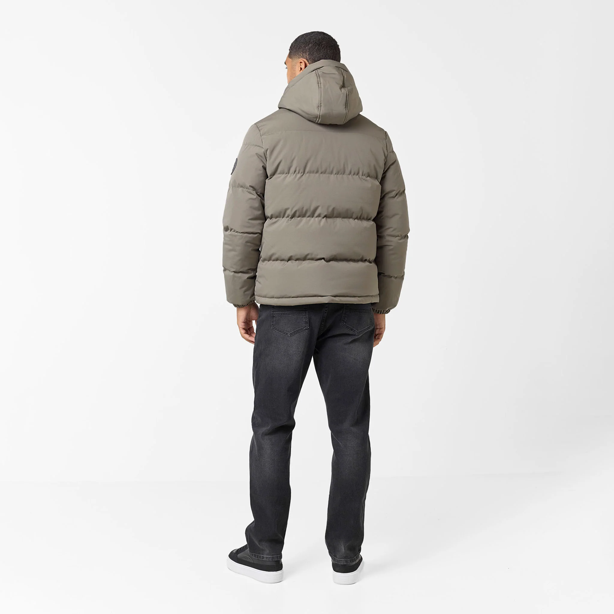 Ripstop Racer Puffer Jacket | Washed Khaki - Image 13