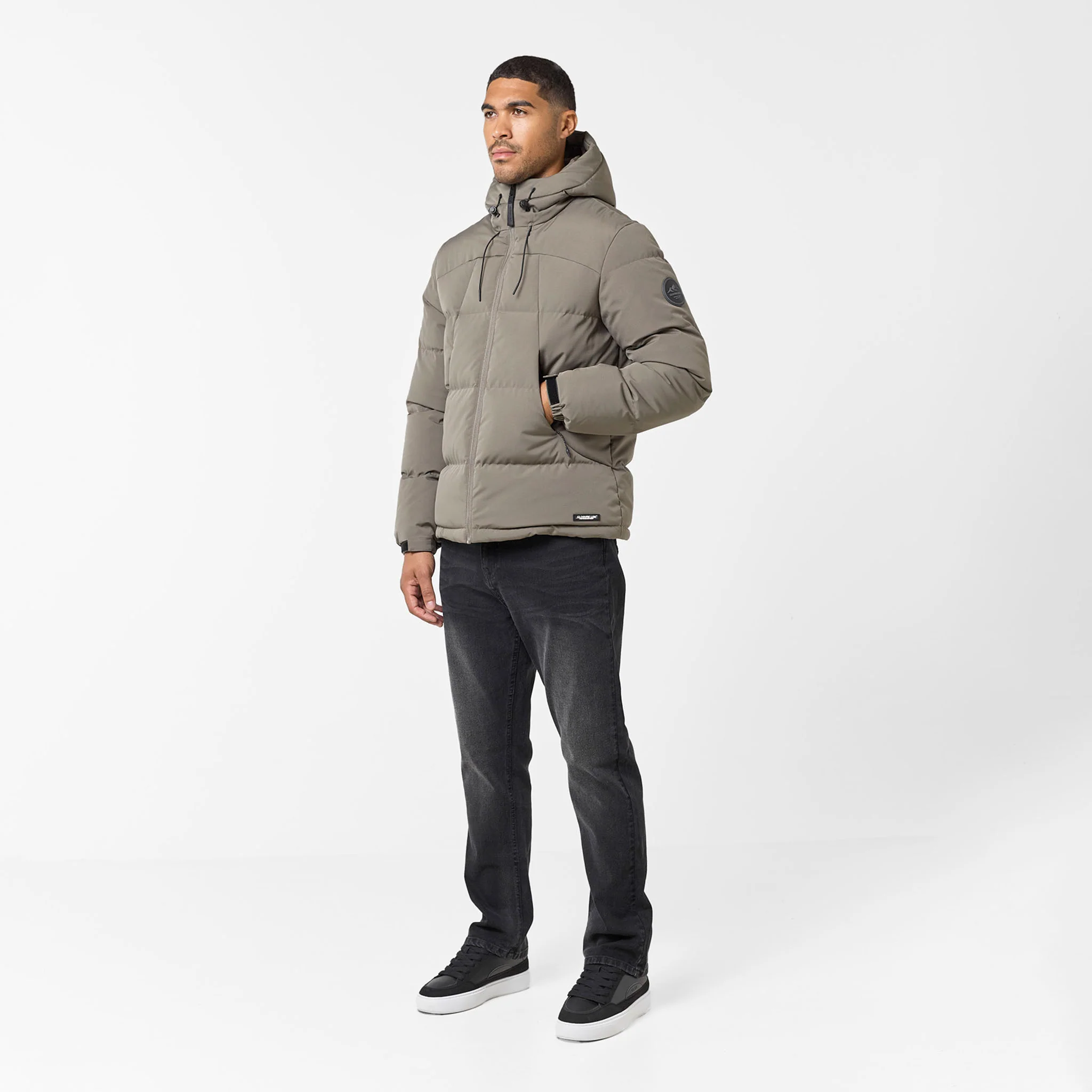 Ripstop Racer Puffer Jacket | Washed Khaki - Image 5