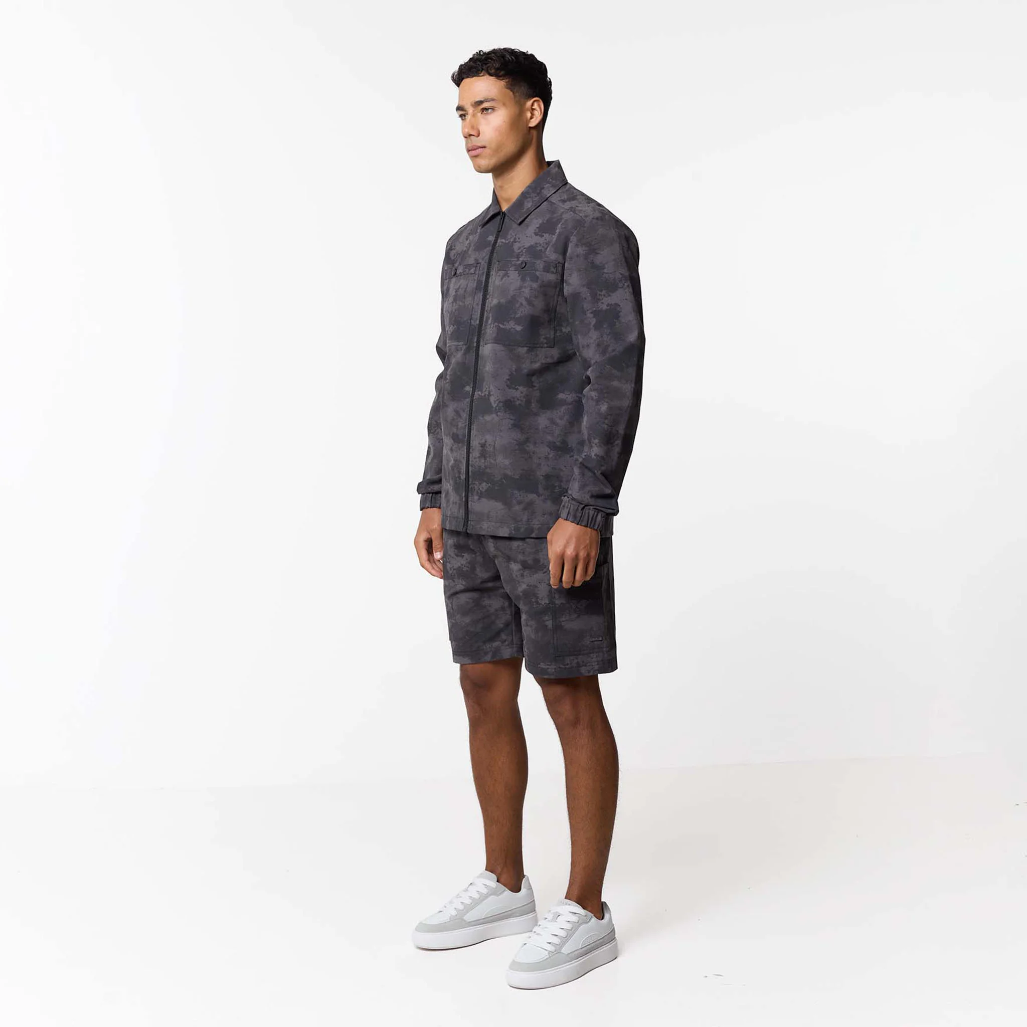Ripstop Utility Overshirt | Black Camo - Image 6