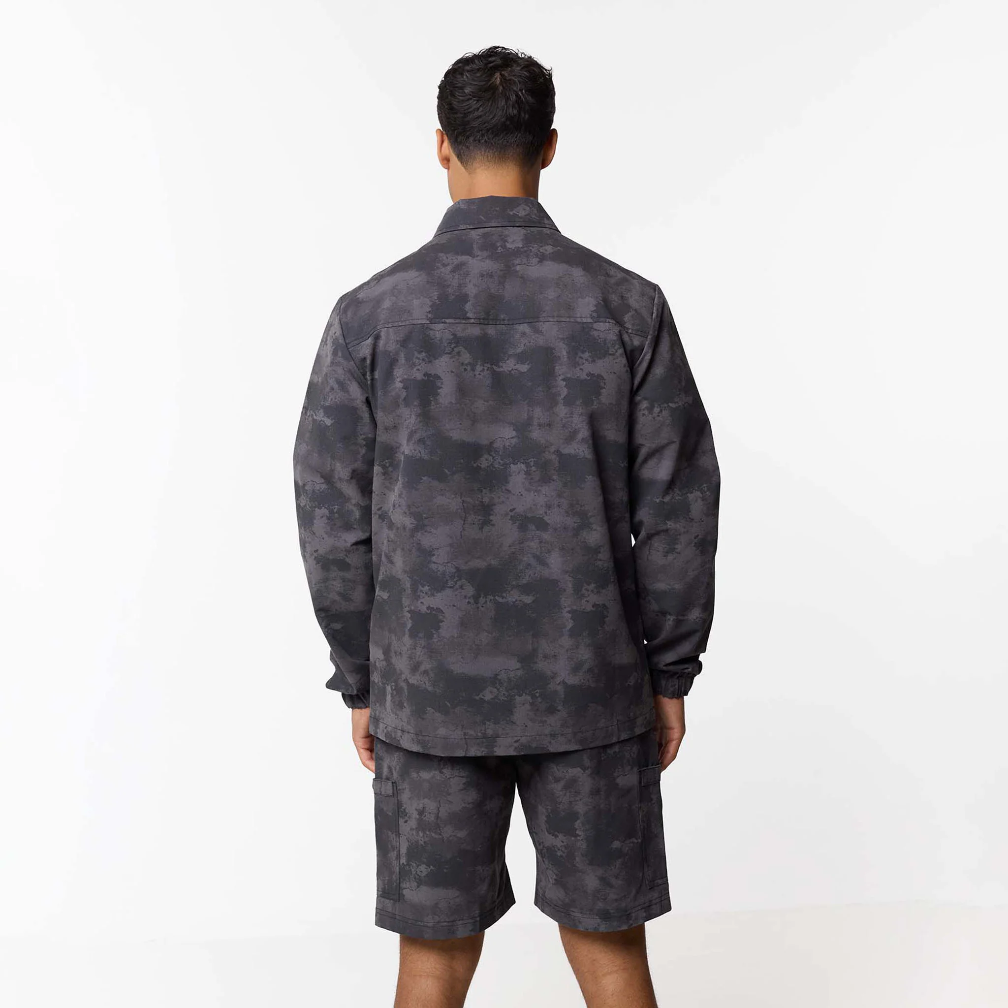 Ripstop Utility Overshirt | Black Camo - Image 8