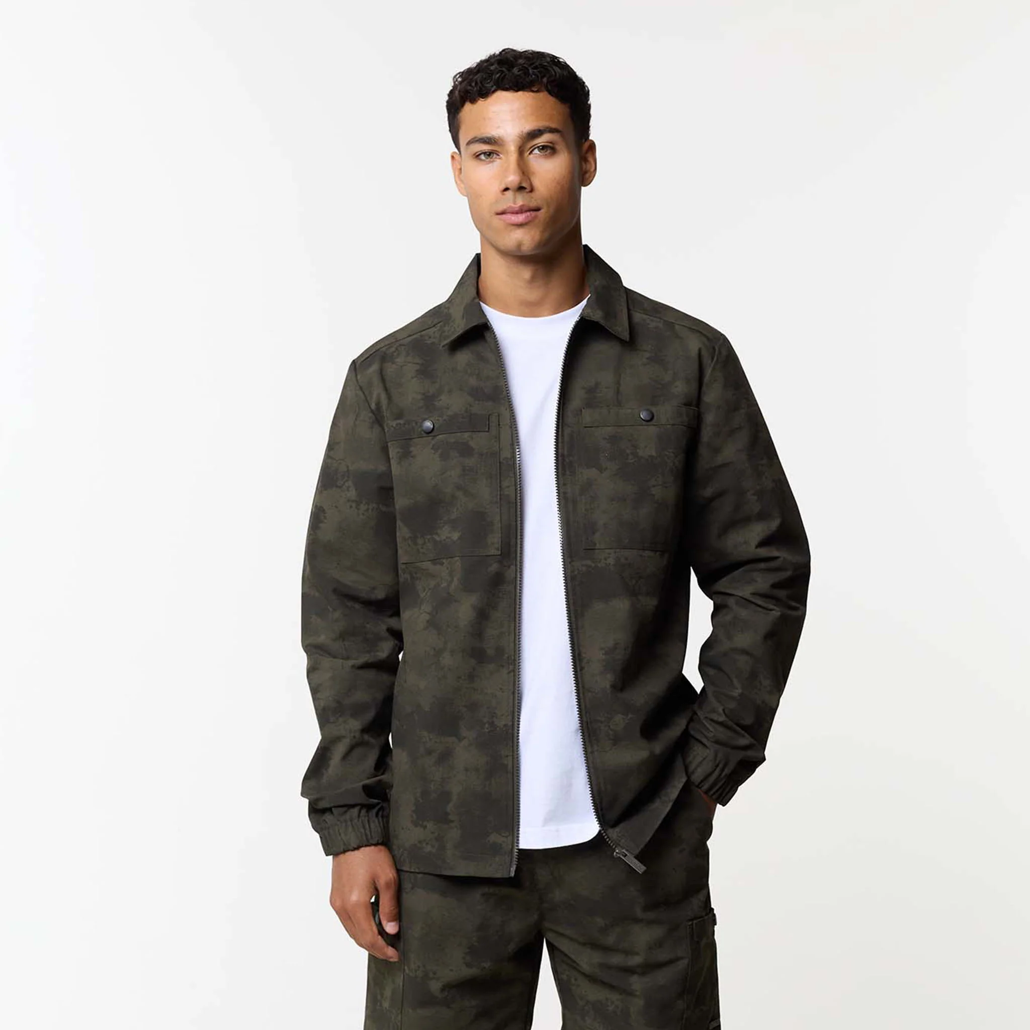 Ripstop Utility Overshirt | Khaki Camo - Image 5
