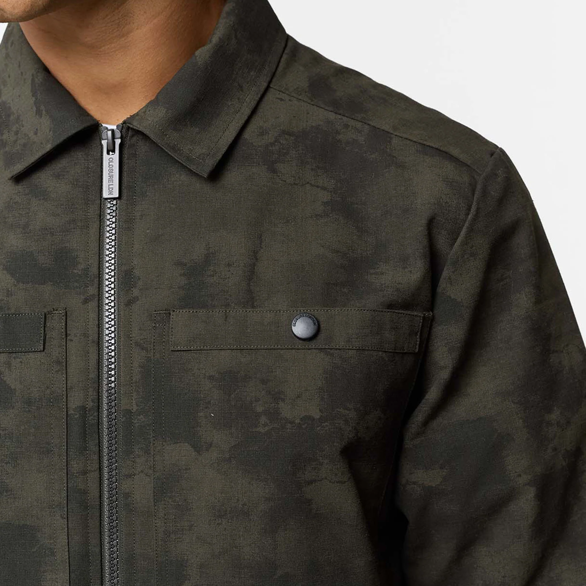Ripstop Utility Overshirt | Khaki Camo - Image 8