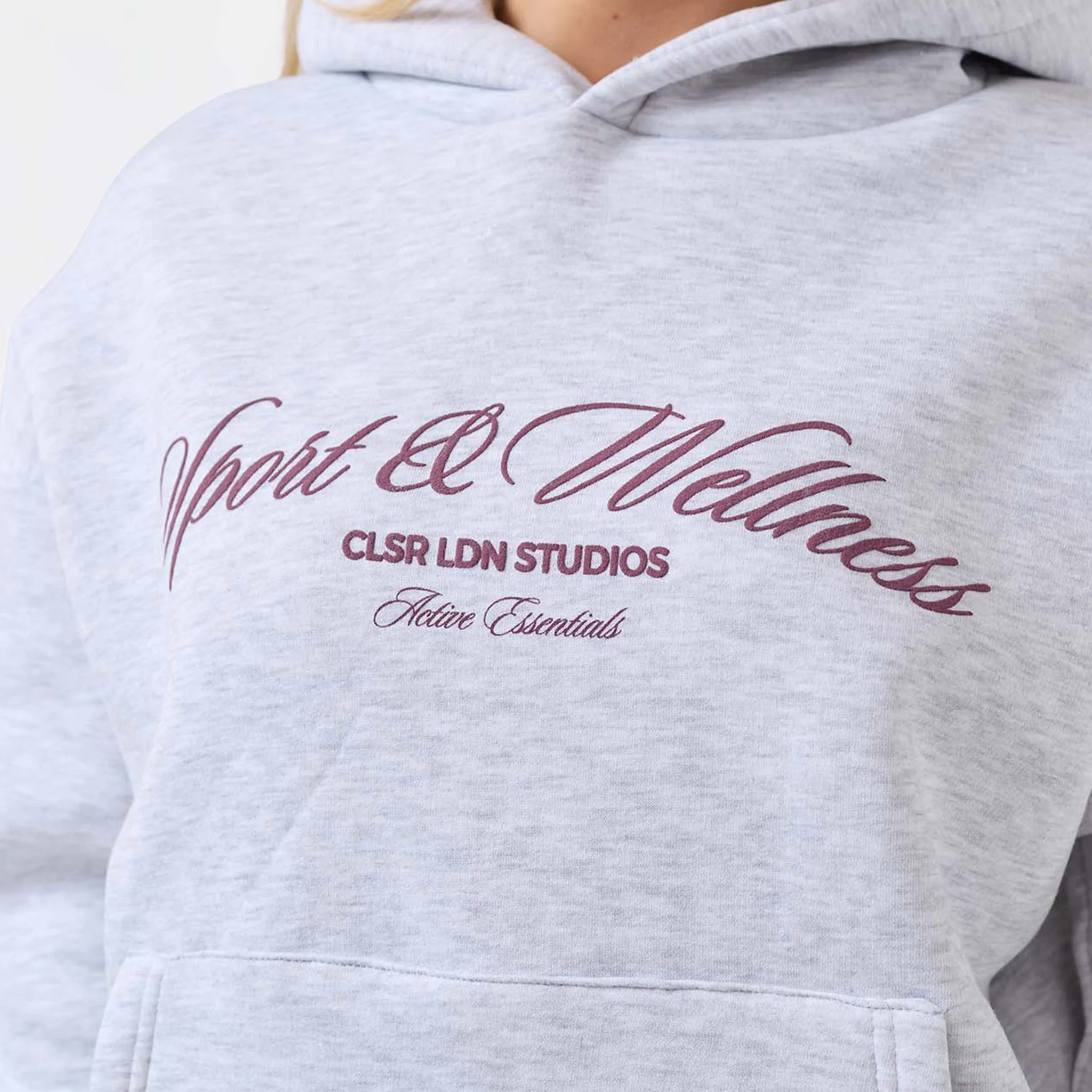 Script Sport & Wellness Tracksuit | Grey Marl - Image 3