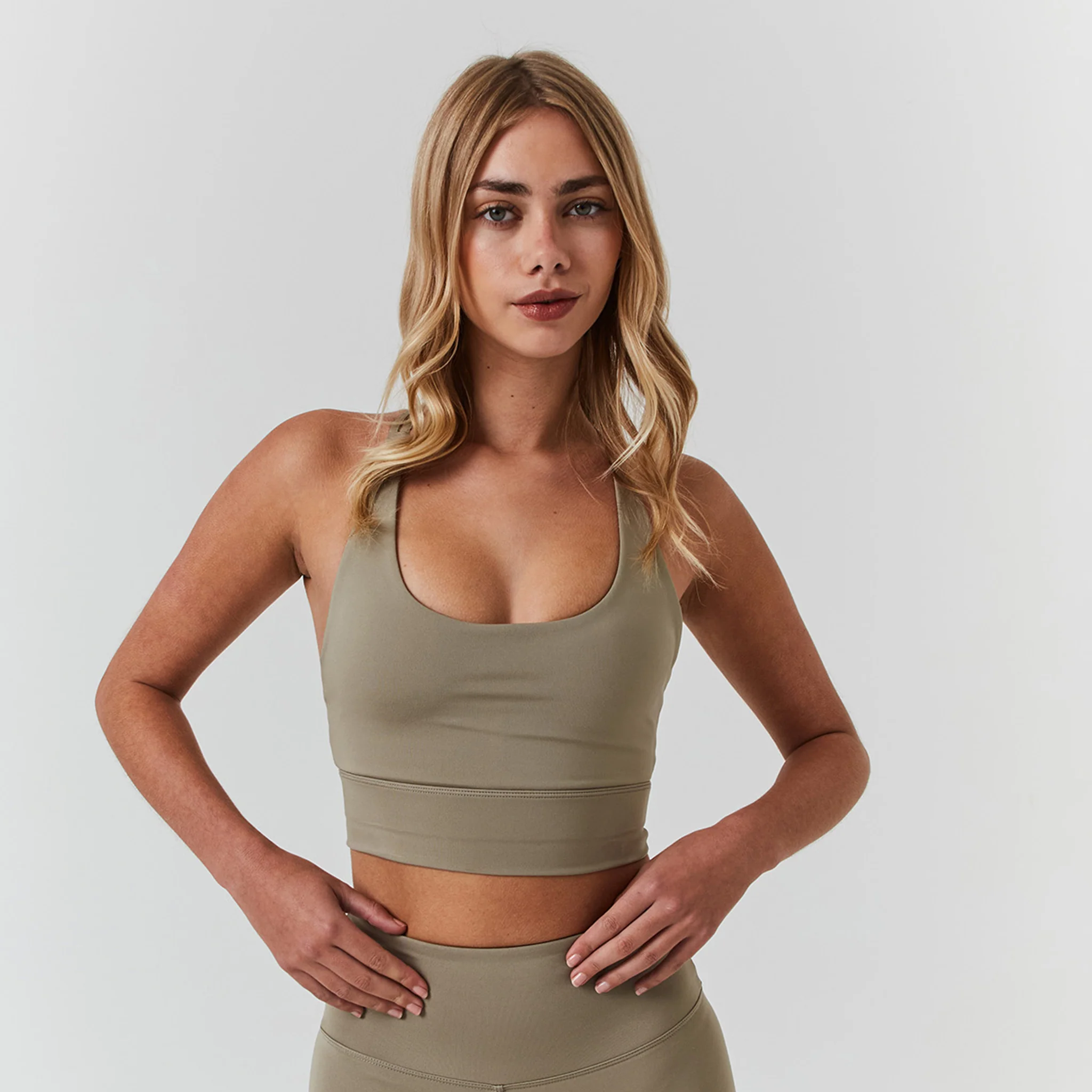 Second Skin Sports Bra | Olive - Image 3