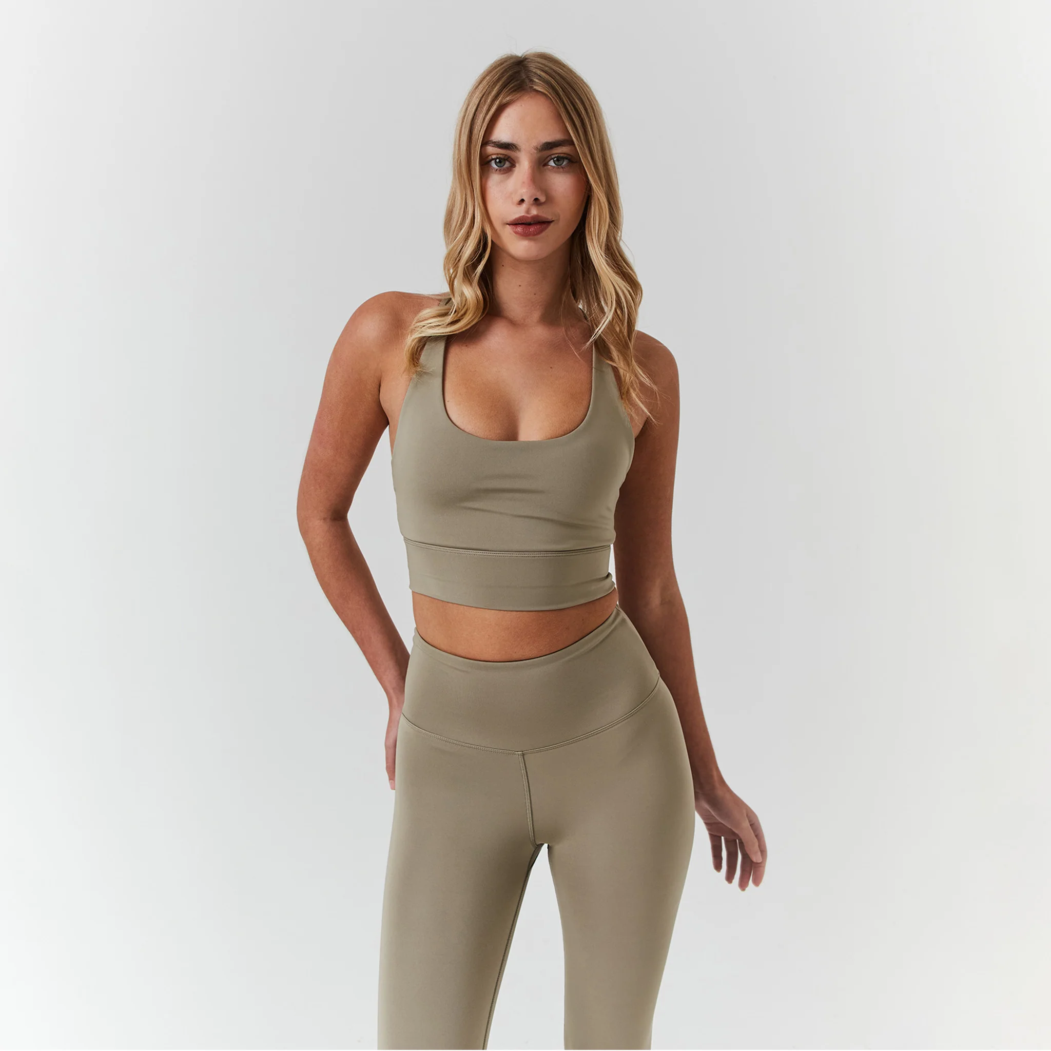 Second Skin Sports Bra | Olive - Image 4