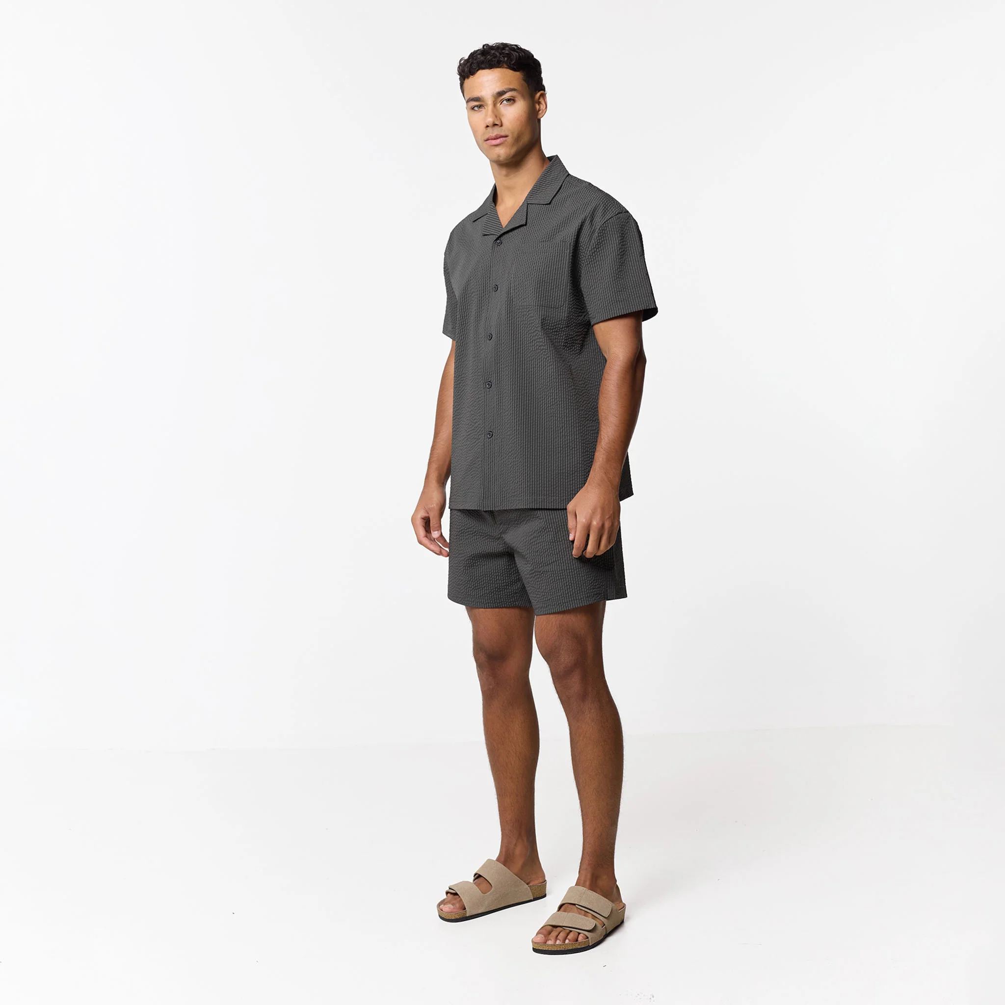 Seersucker Shirt | Khaki - Image 4