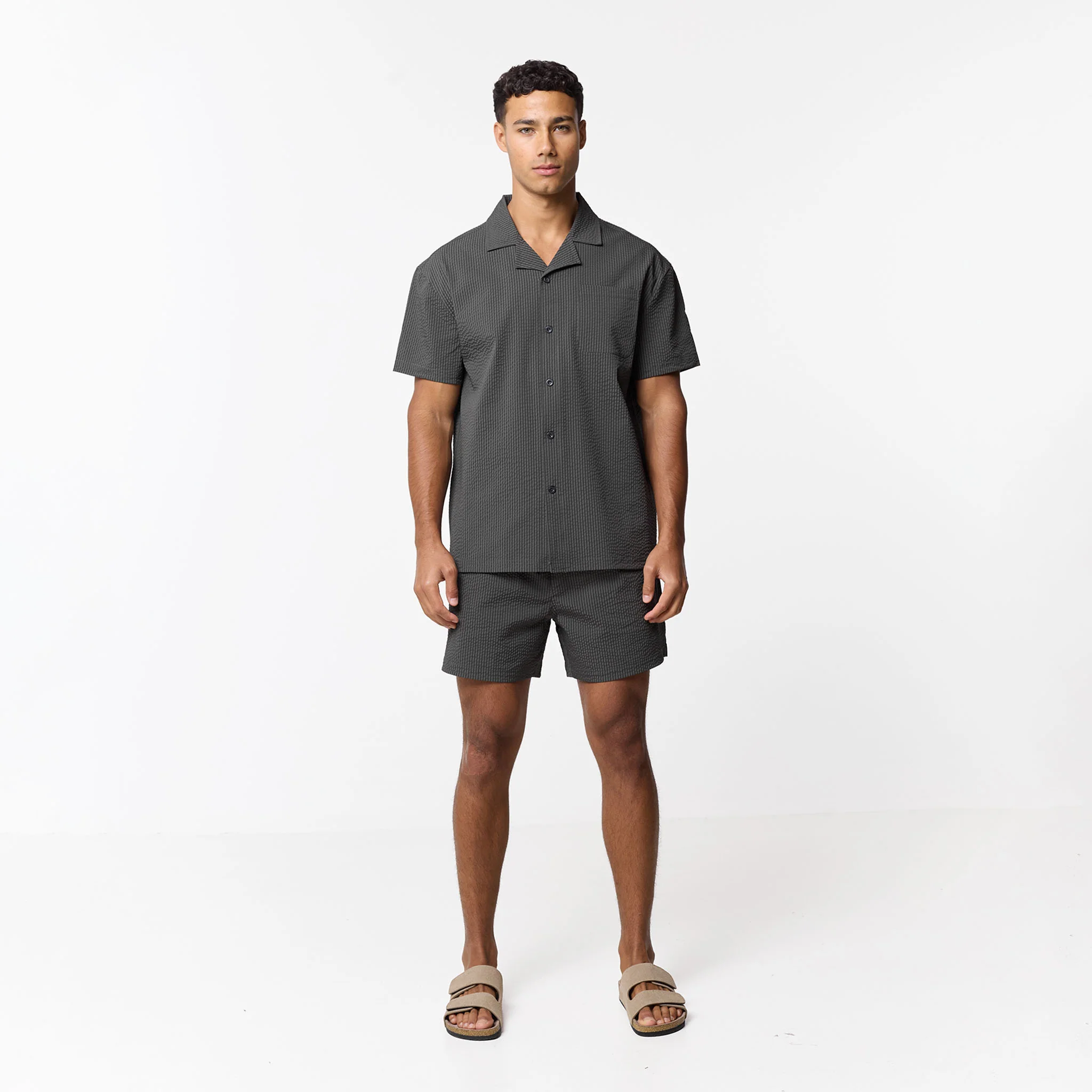 Seersucker Shirt | Khaki - Image 6