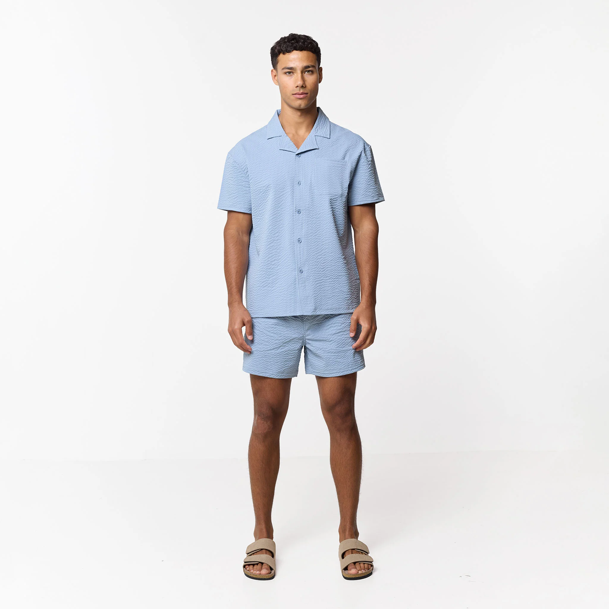 Seersucker Shirt | Light Blue - Image 4