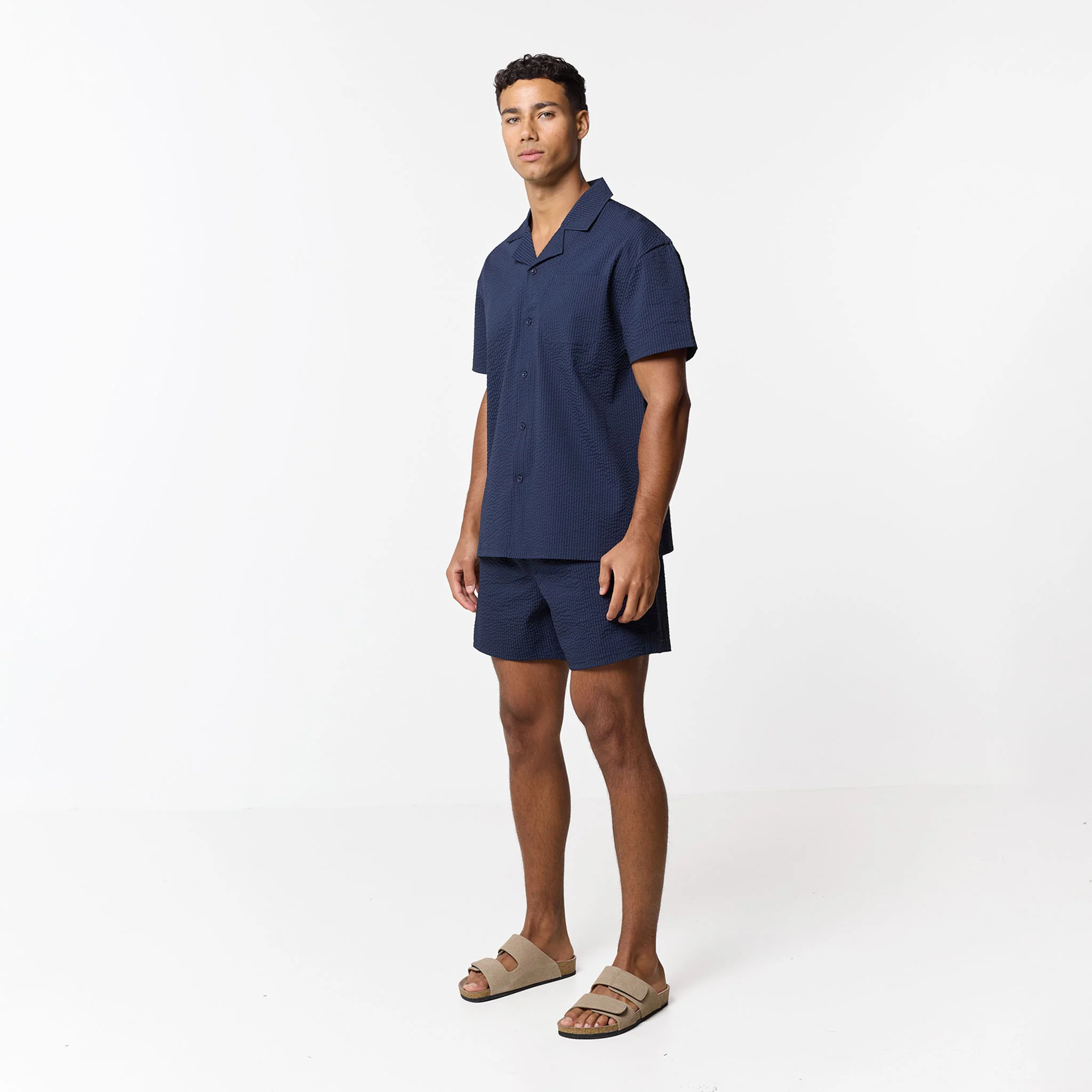 Seersucker Shirt | Navy - Image 4